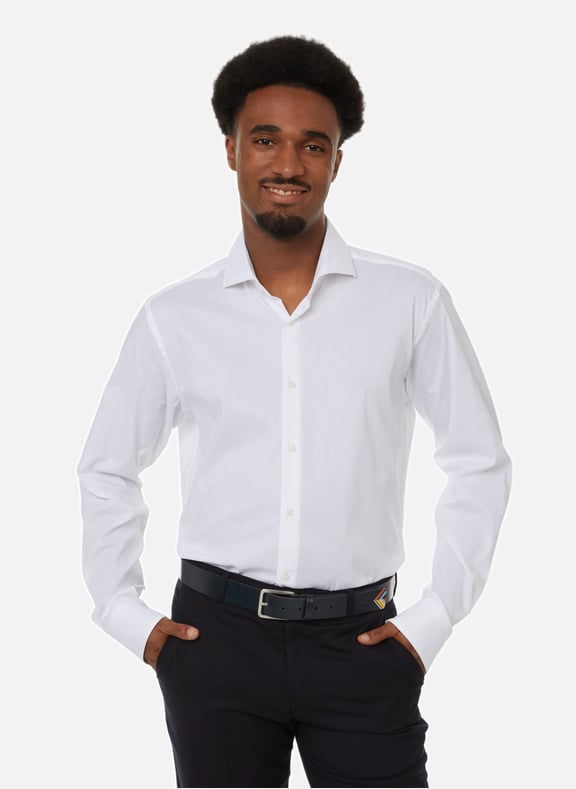 Chemise en coton Blanc by BOSS BOSS Chemise en coton Blanc