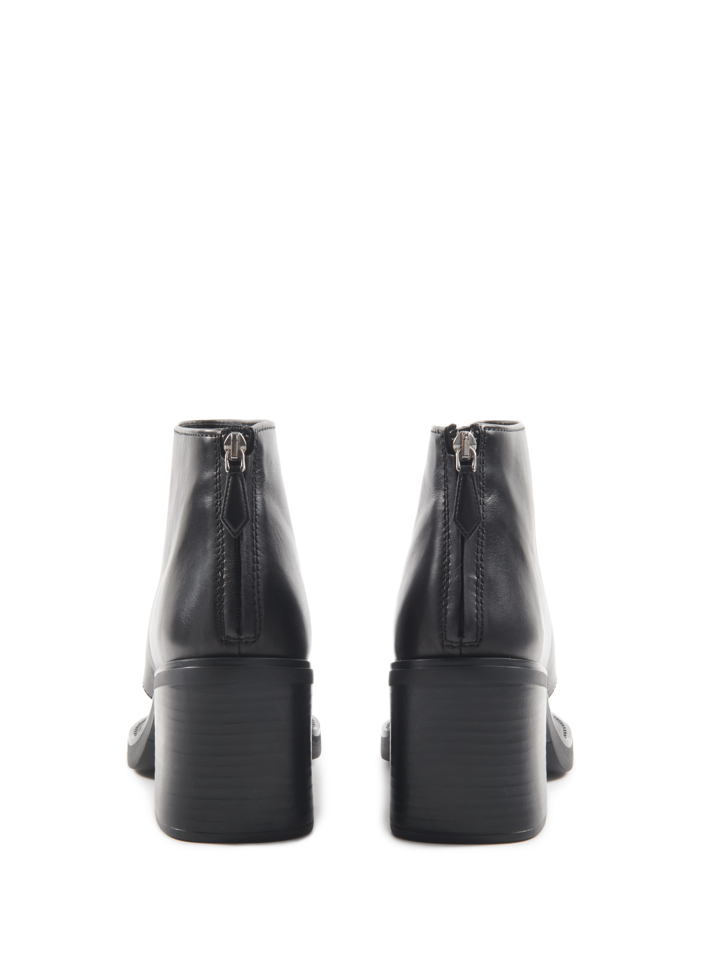 Bottines en cuir MIU MIU Noir