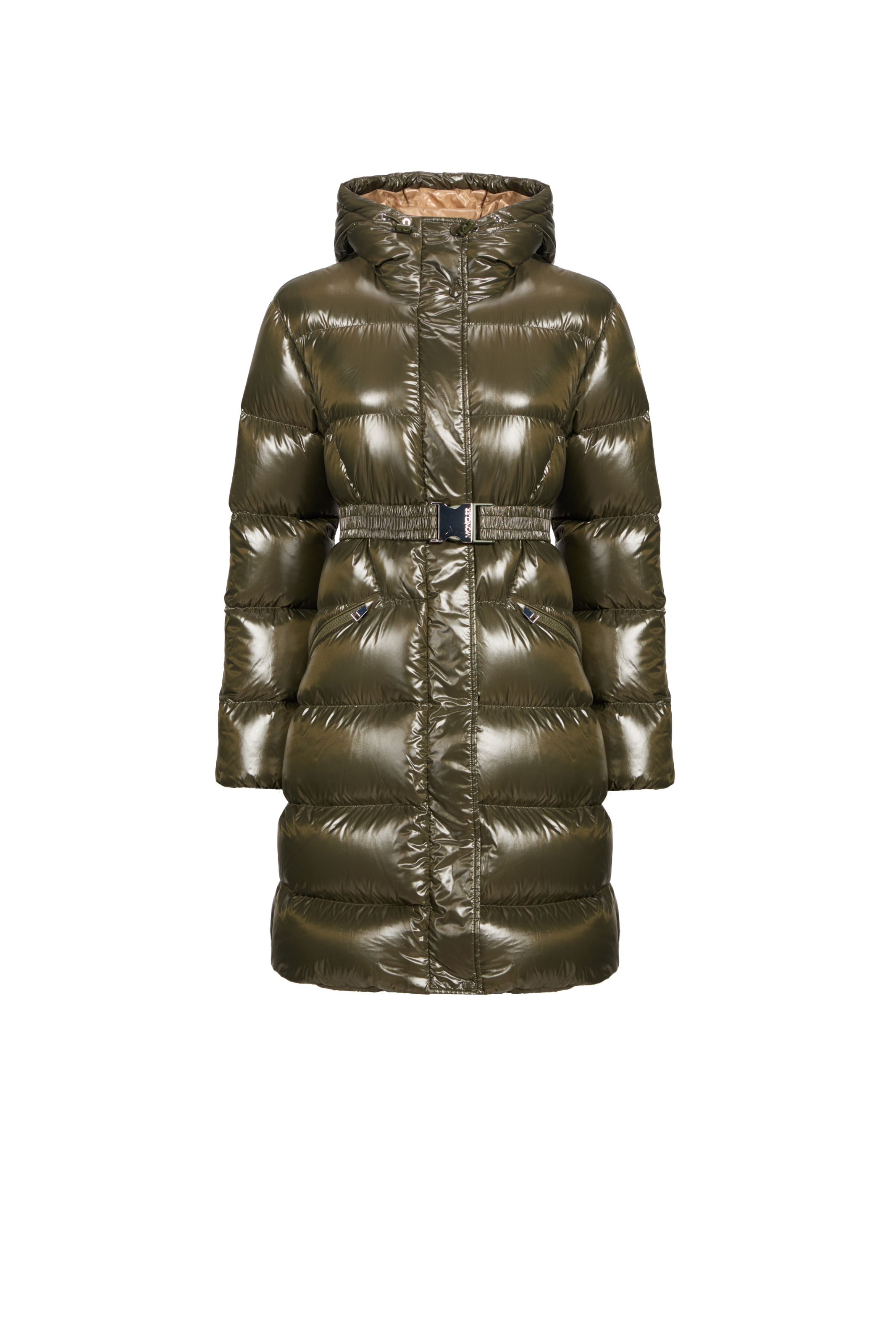 MONCLER Doudoune longue matelassée Vert