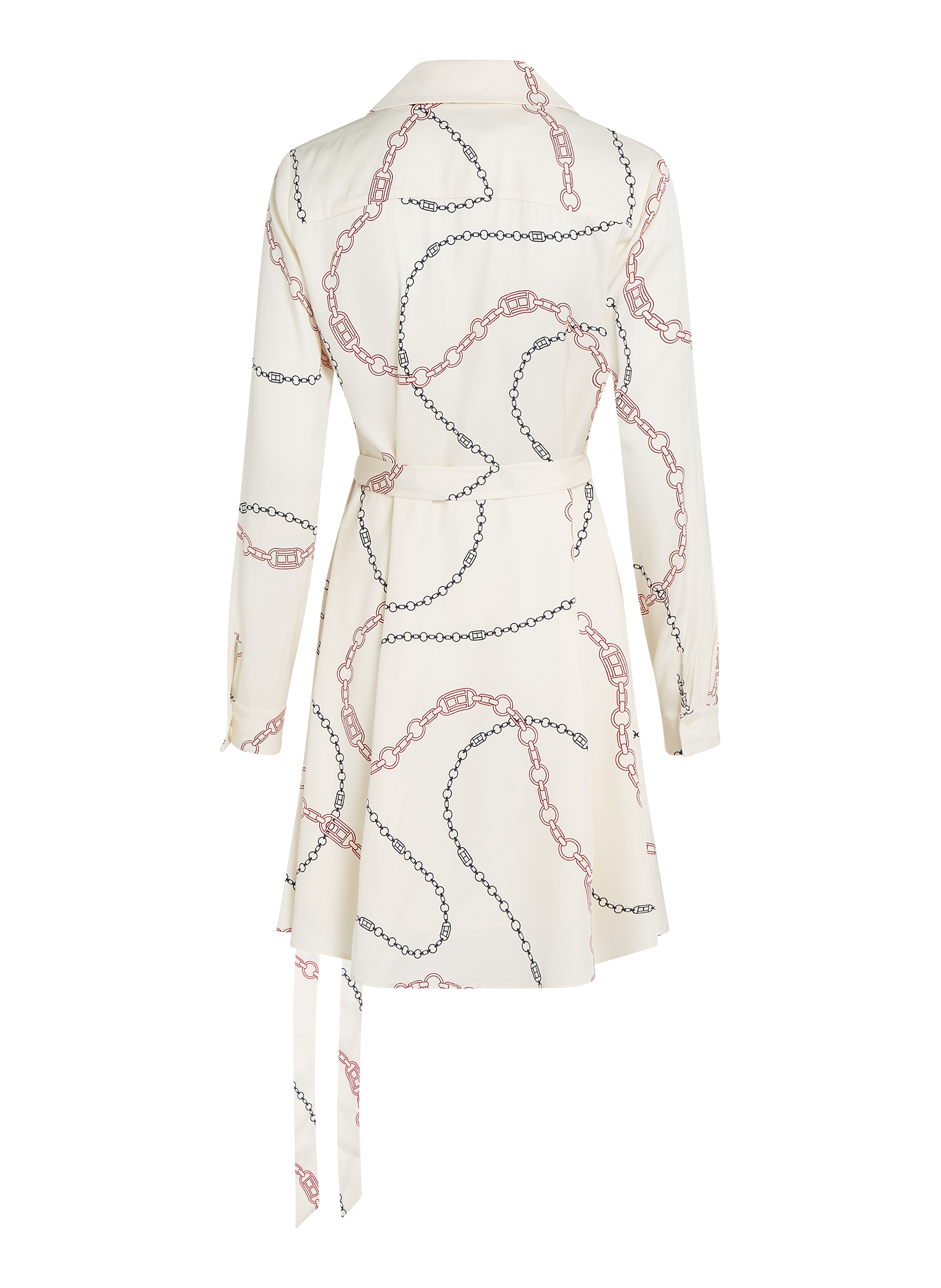 Robe évasée à imprimé chaîne TOMMY HILFIGER Multicolore