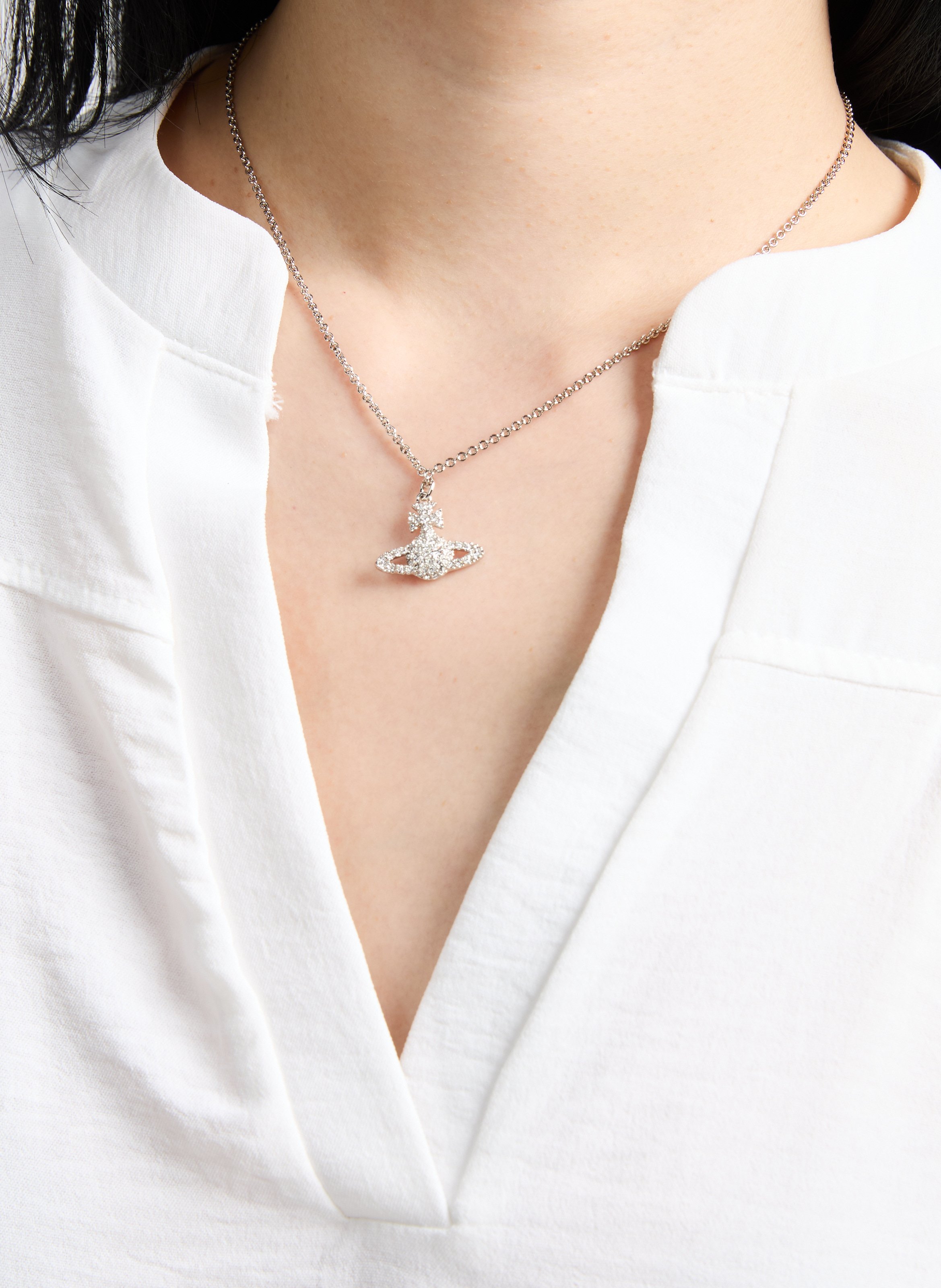 Kristallhalskette VIVIENNE WESTWOOD Silber
