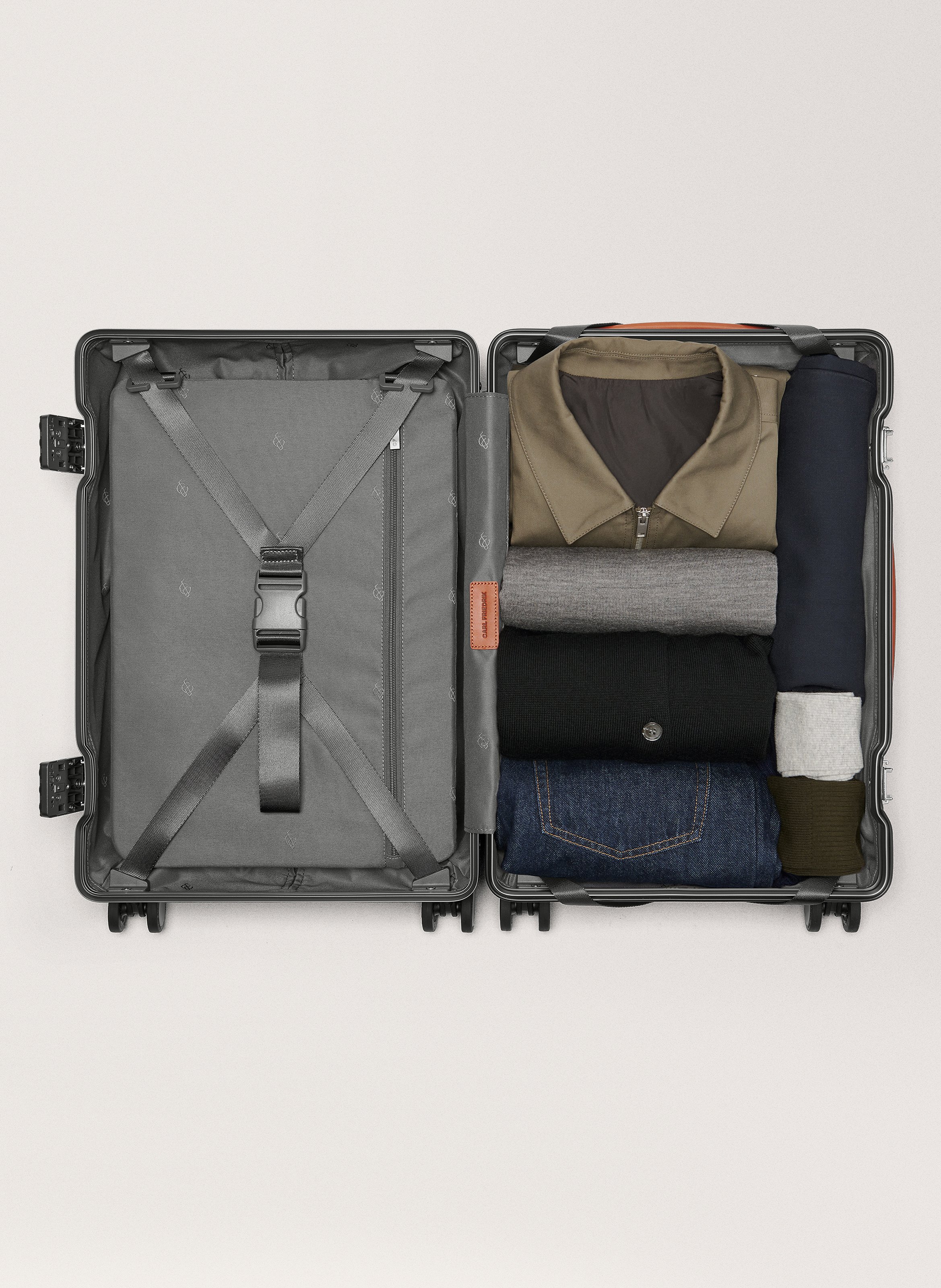 Valise 'the carry-on' en polycarbonate CARL FRIEDRIK Gris