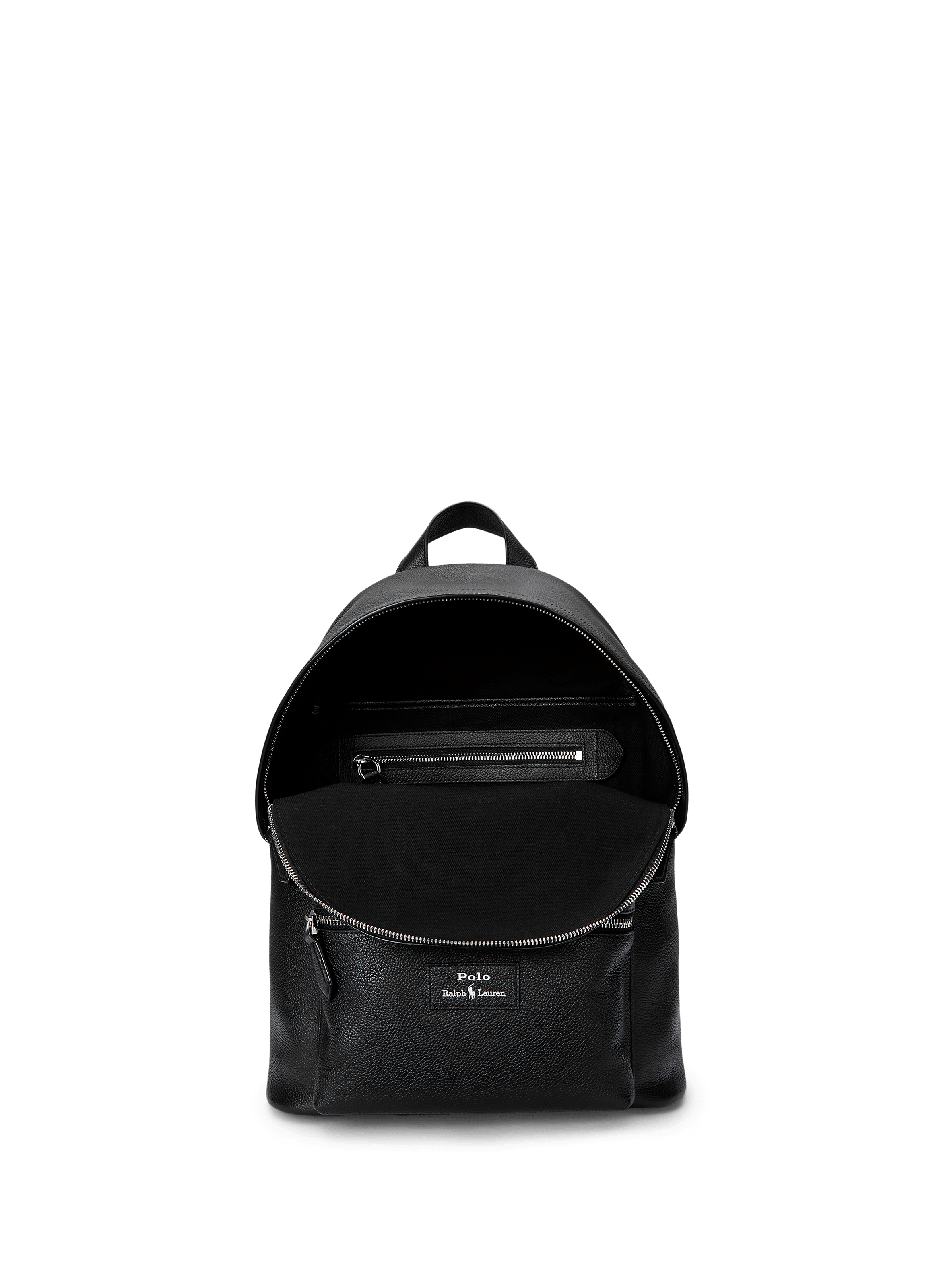 Sac à dos en cuir POLO RALPH LAUREN Noir