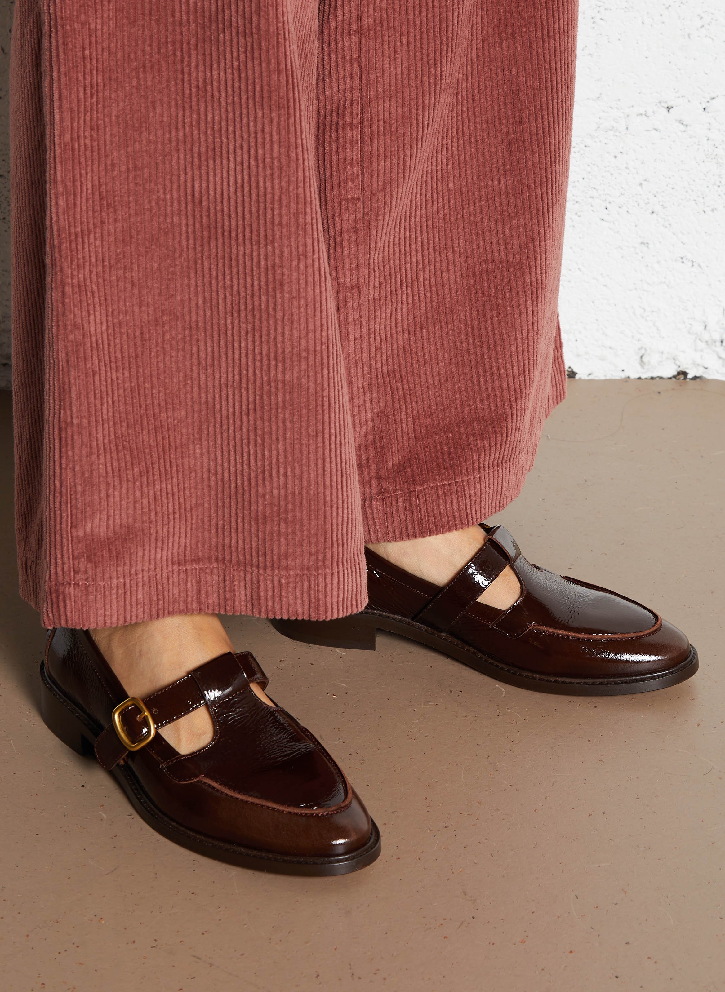 Derbies en cuir n°84 RIVECOUR Marron