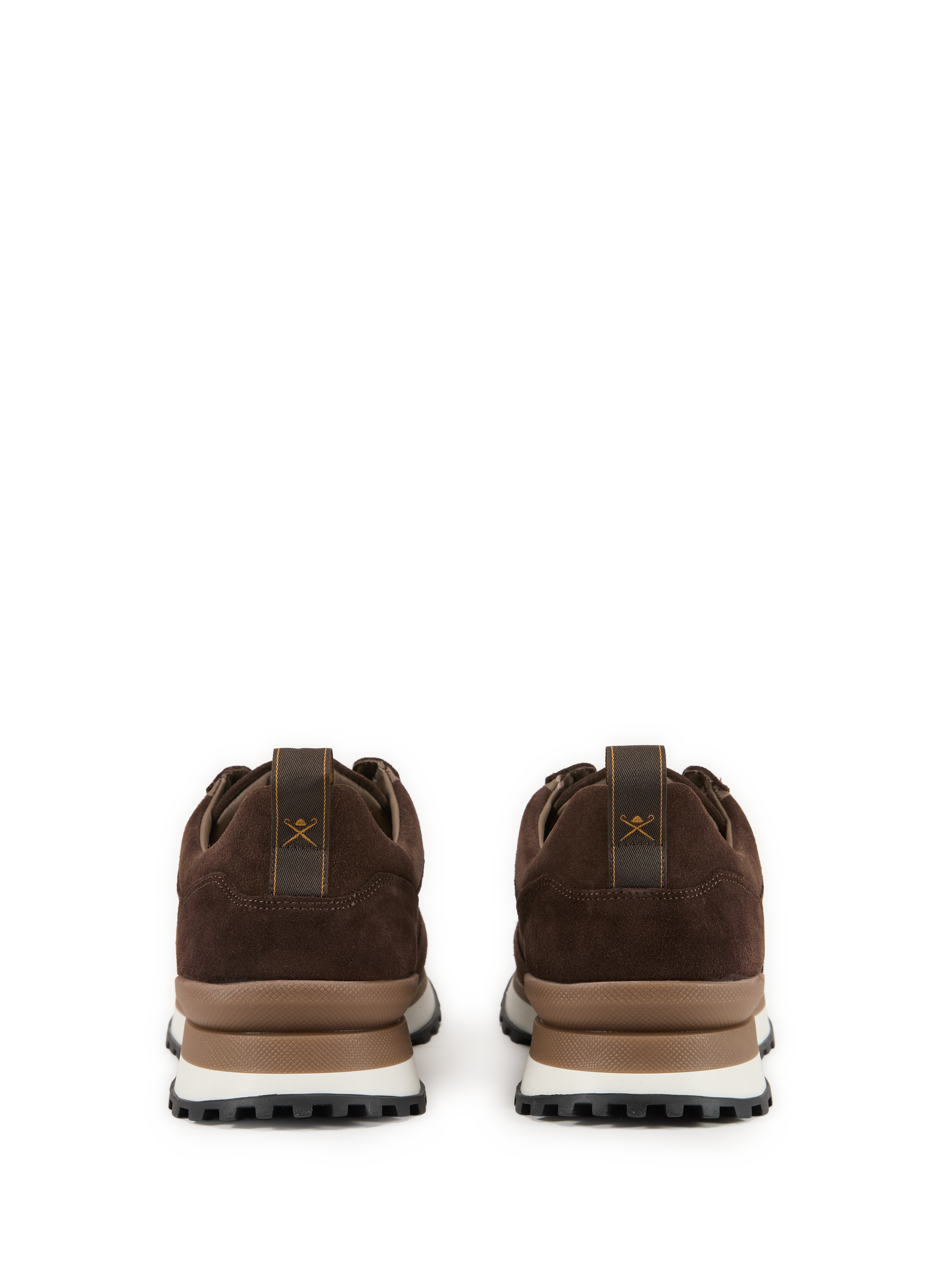 Leather sneakers HACKETT Brown