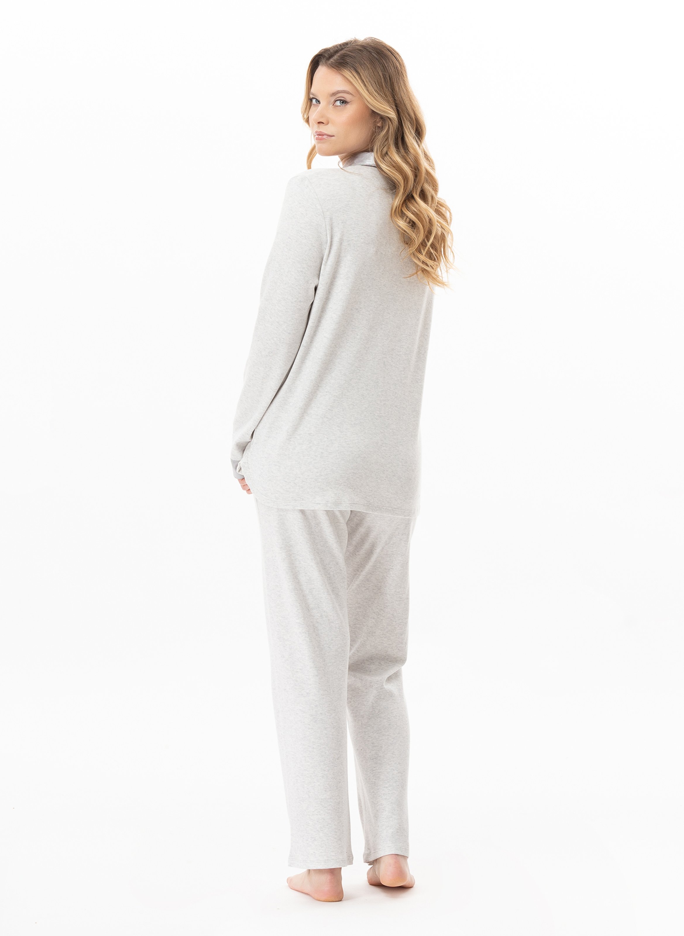 Pyjama en coton andy 102 LE CHAT Gris