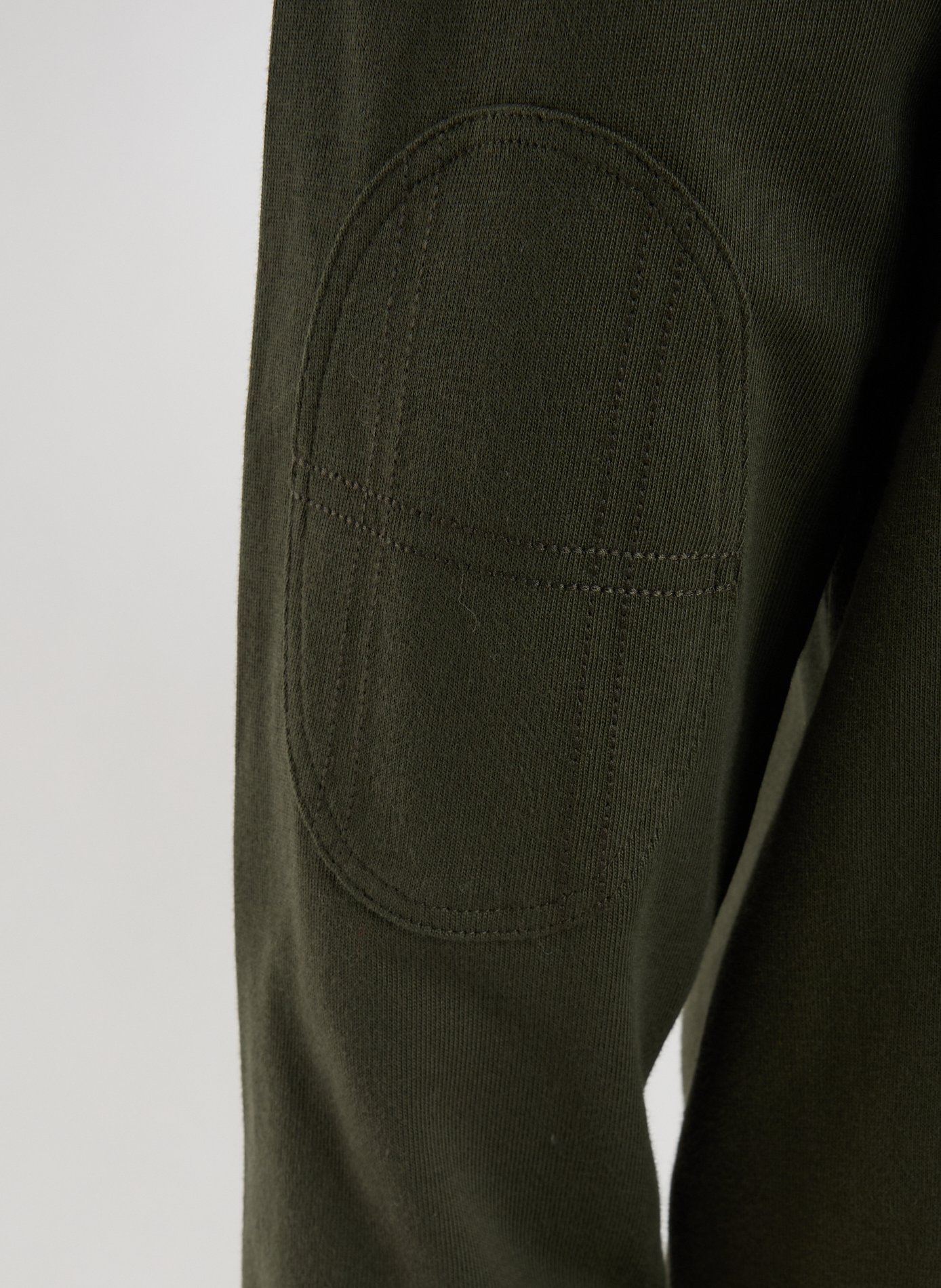 Embroidered long-sleeve cotton polo HACKETT Green