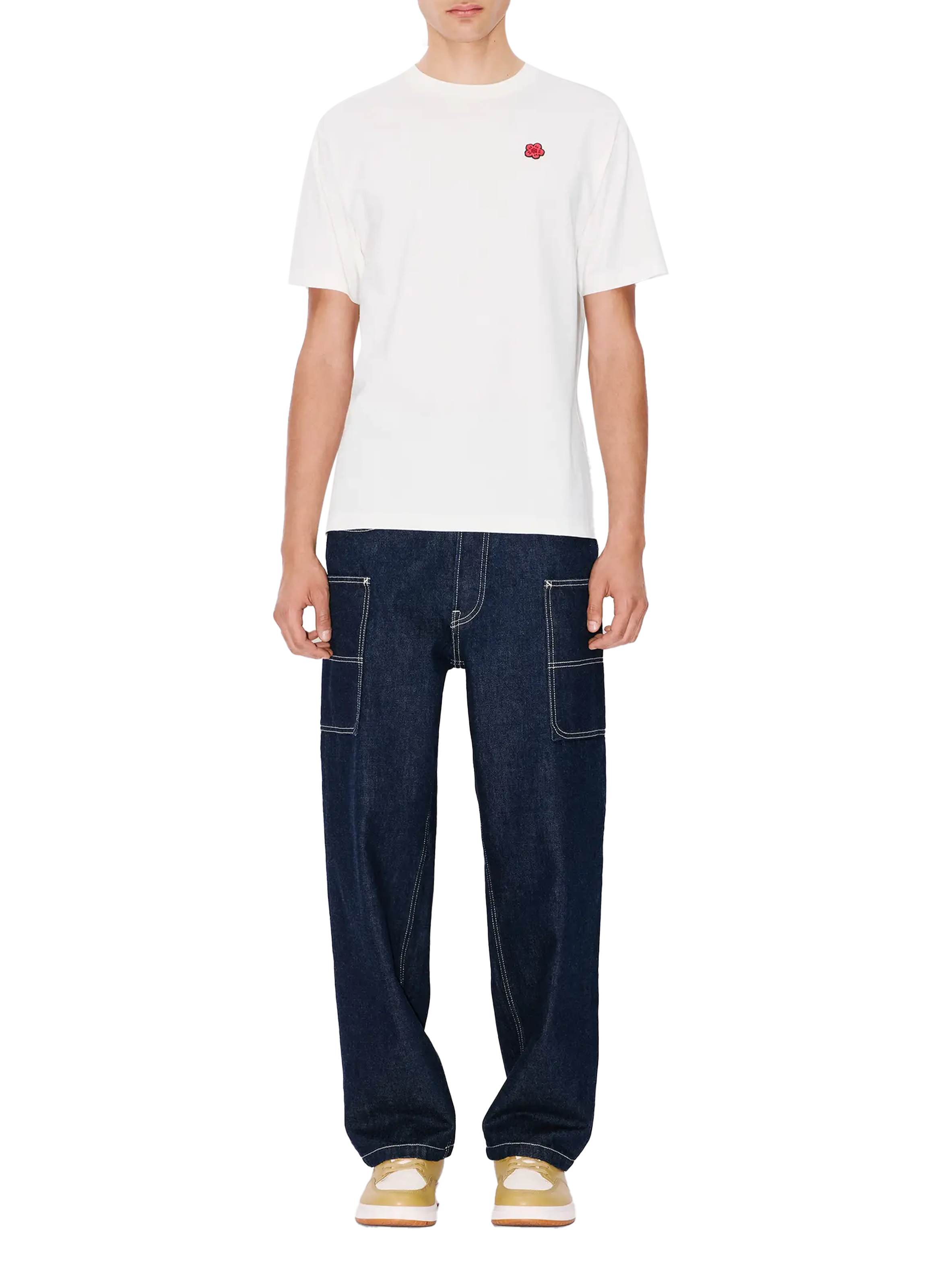 Classic Cotton T-Shirt KENZO White