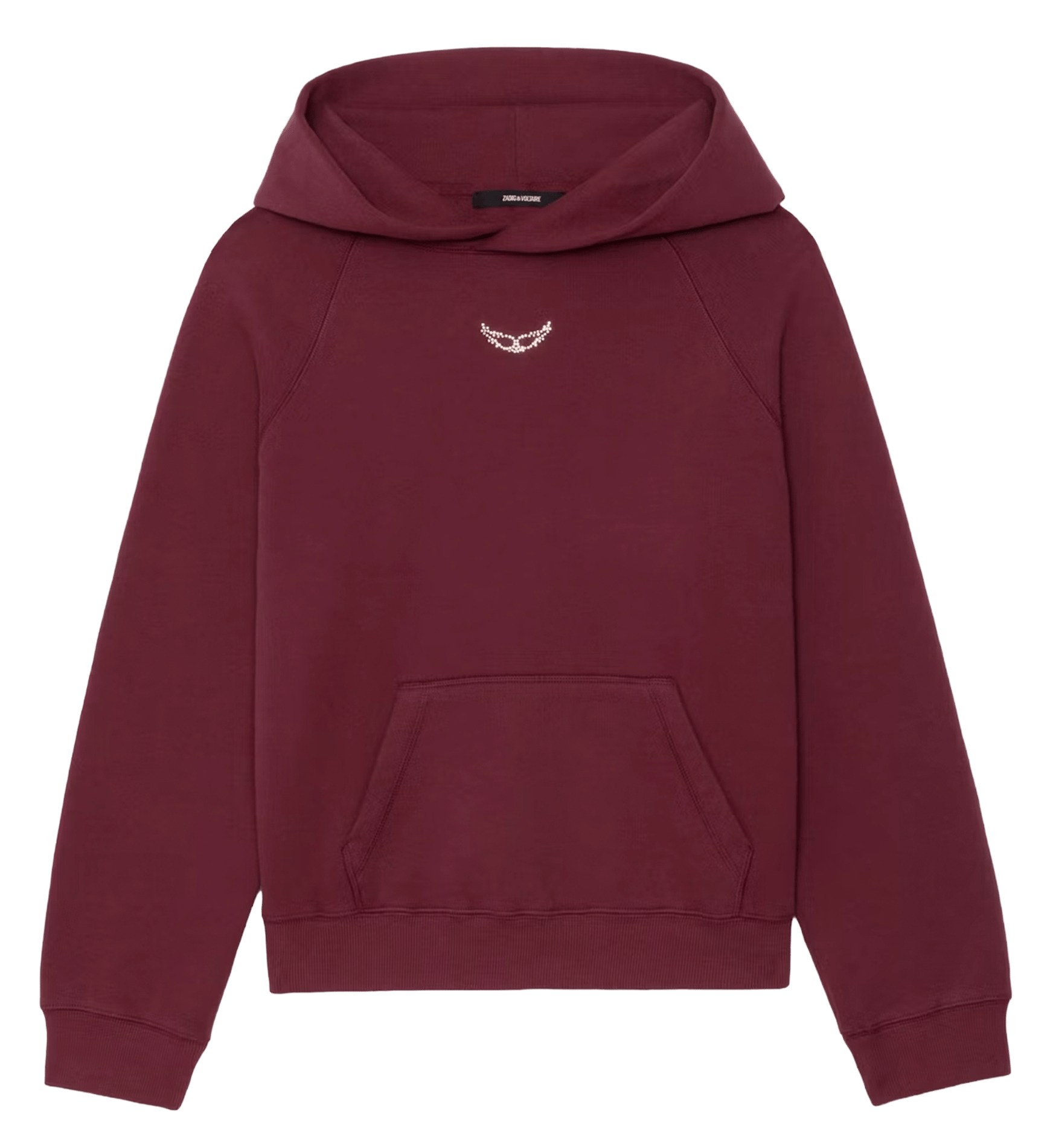 Sweat col rond en coton mélangé georgy ZADIG&VOLTAIRE Violet