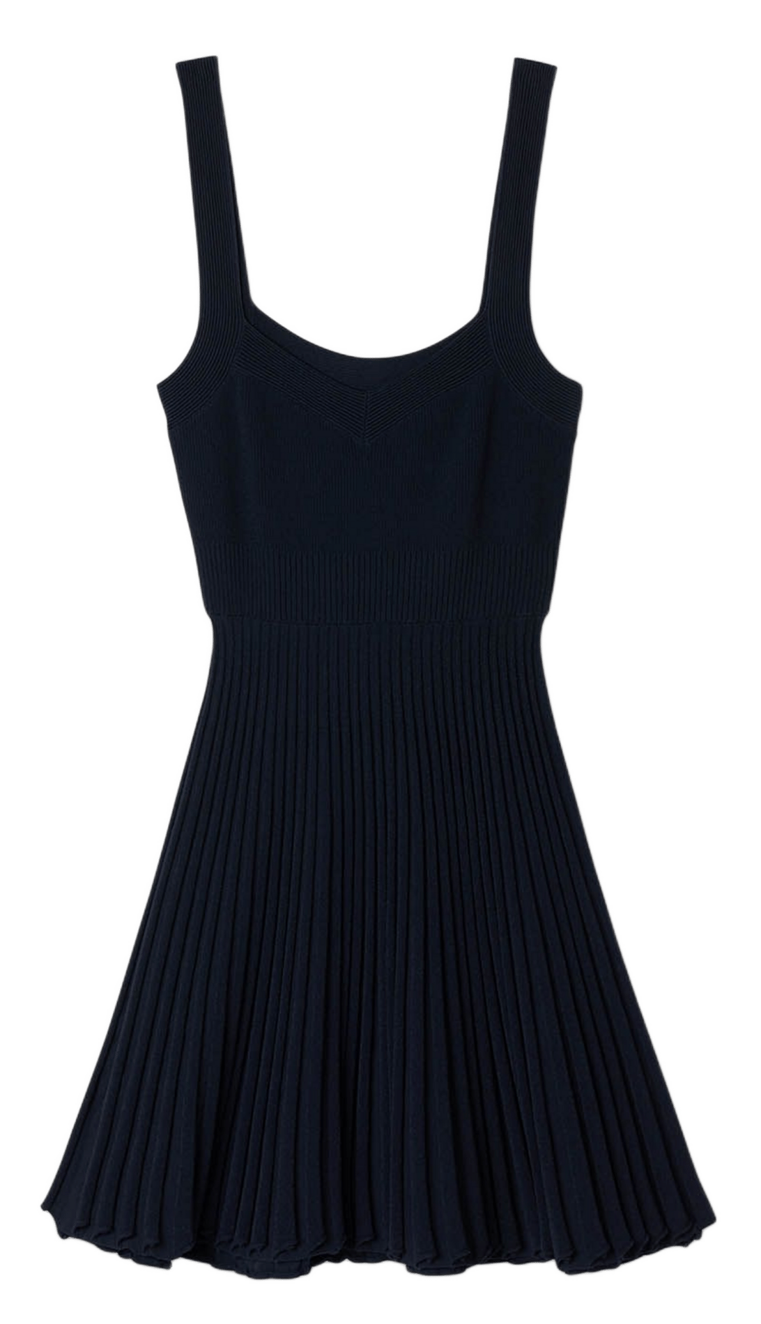 Robe courte plissée SANDRO Bleu
