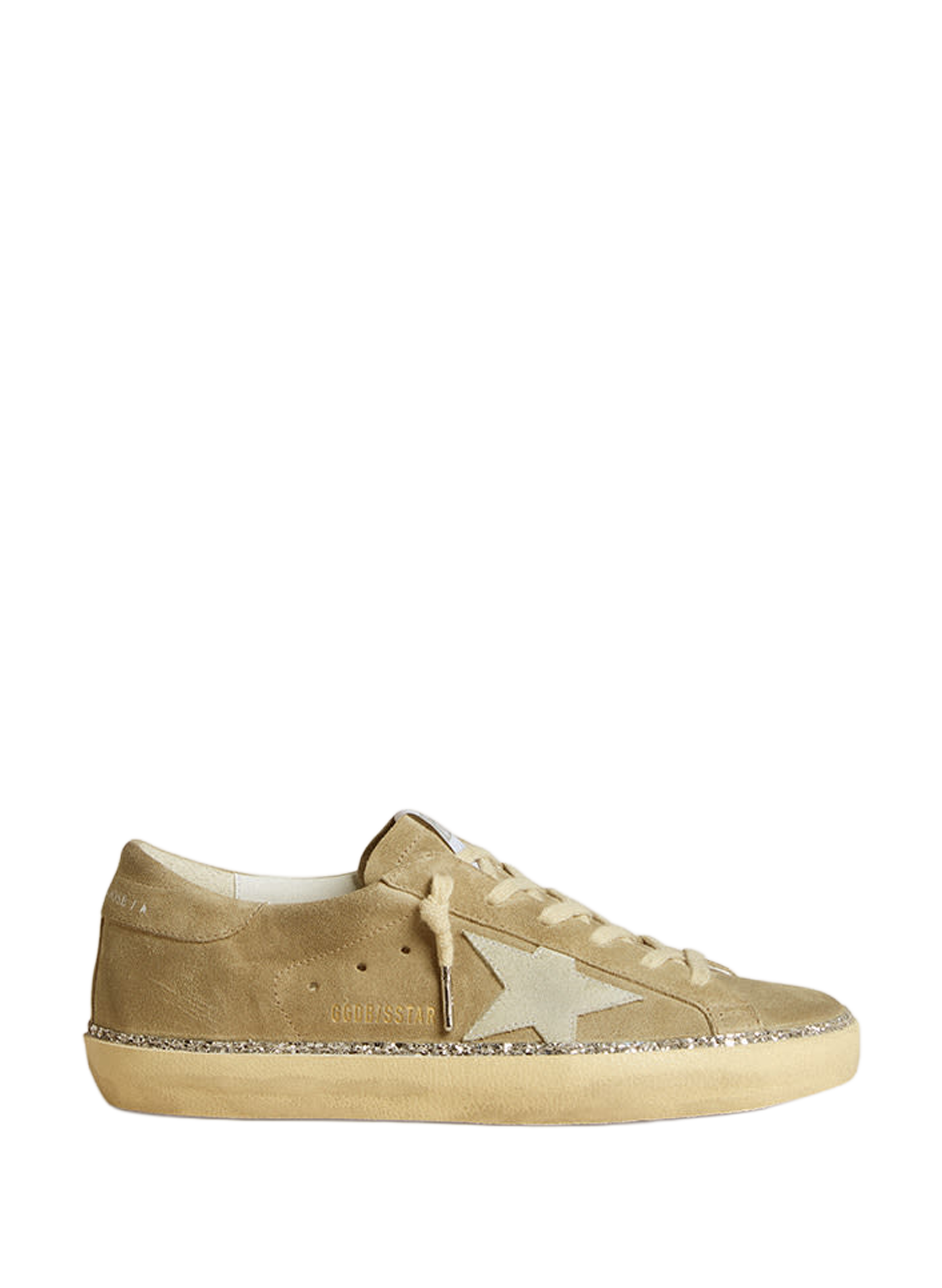 Baskets en cuir velours GOLDEN GOOSE Argent