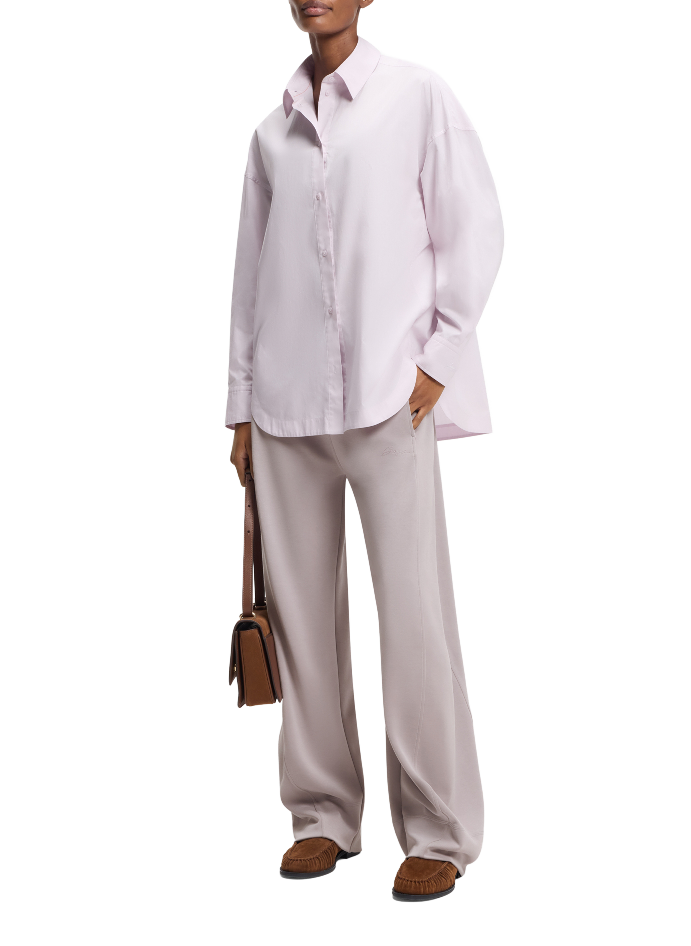 Pantaloni da tuta monocolore BOSS Viola