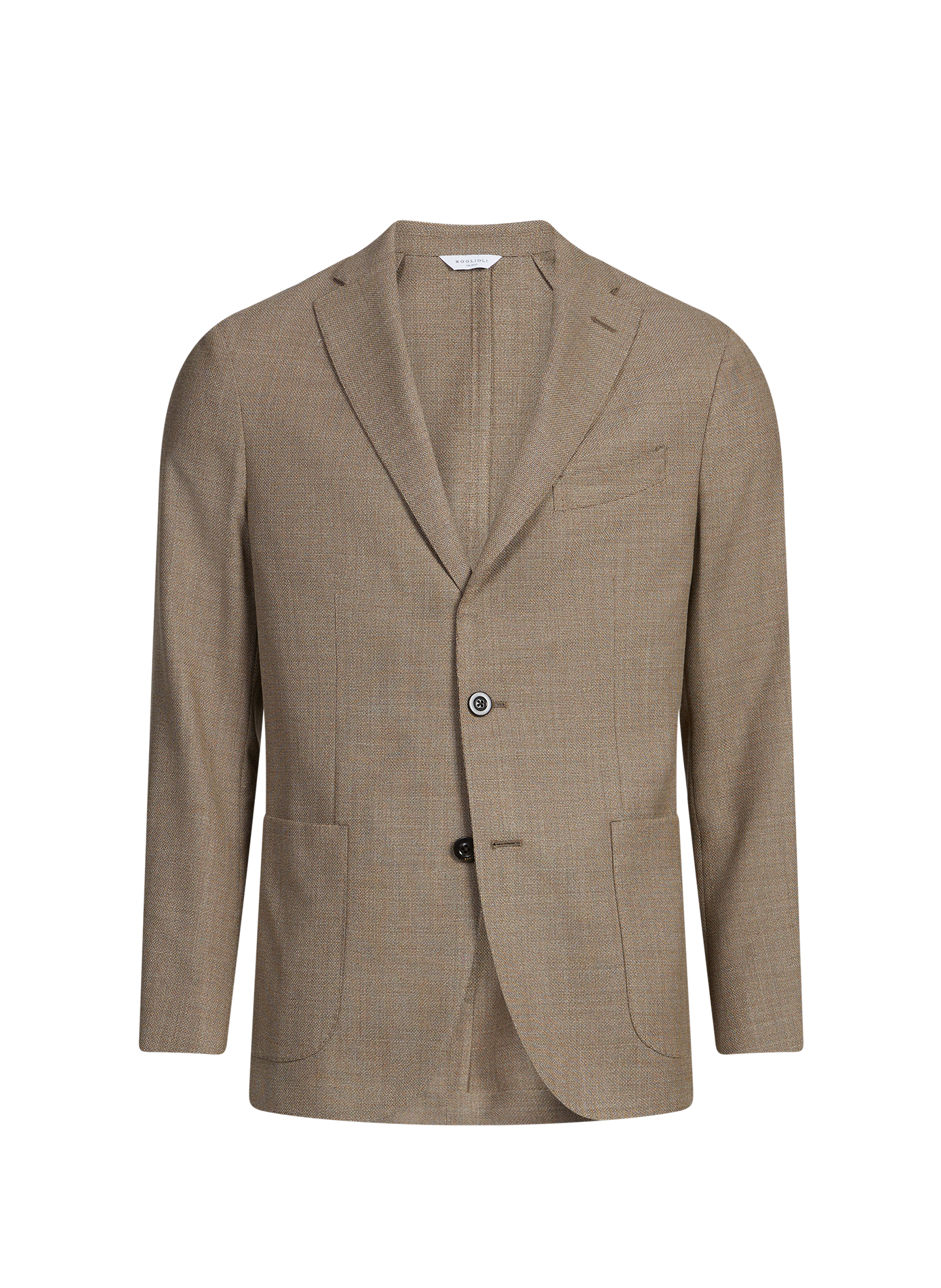 Blazer uni en laine vierge BOGLIOLI Marron