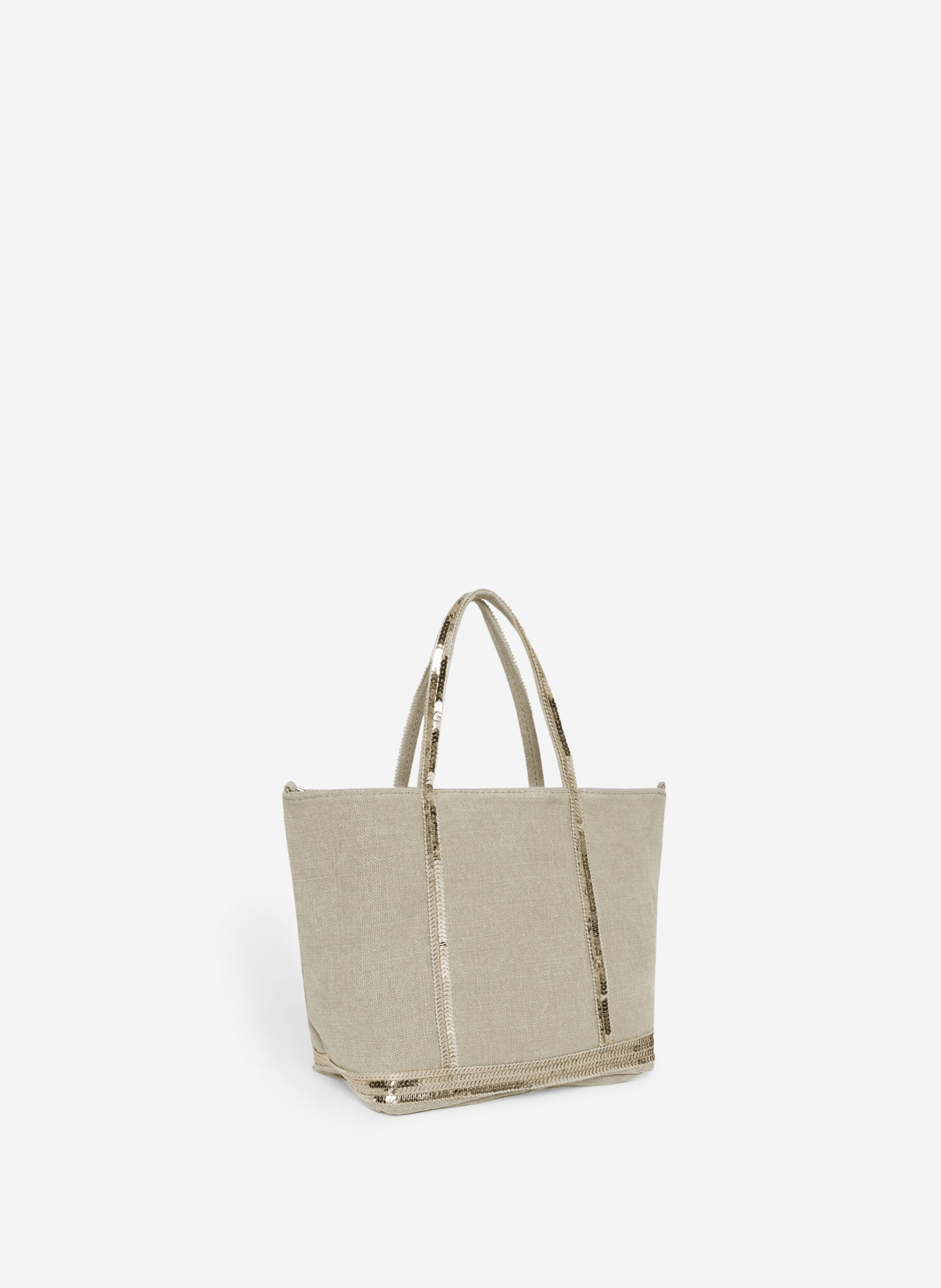 Cabas s zippé en lin VANESSA BRUNO Beige