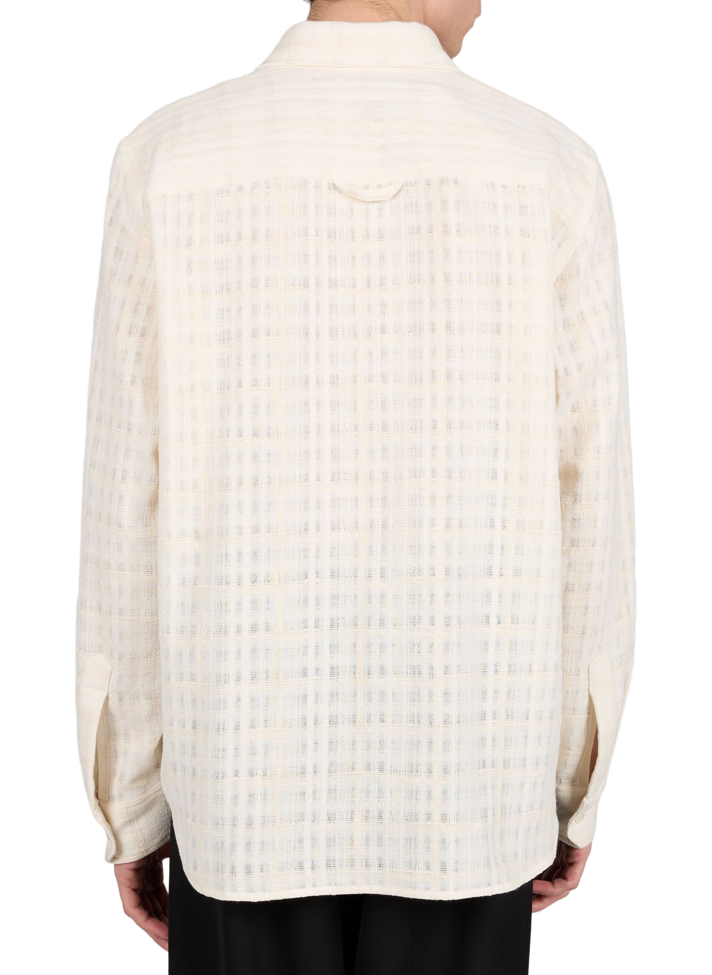 Cotton blend Check Shirt WON HUNDRED White