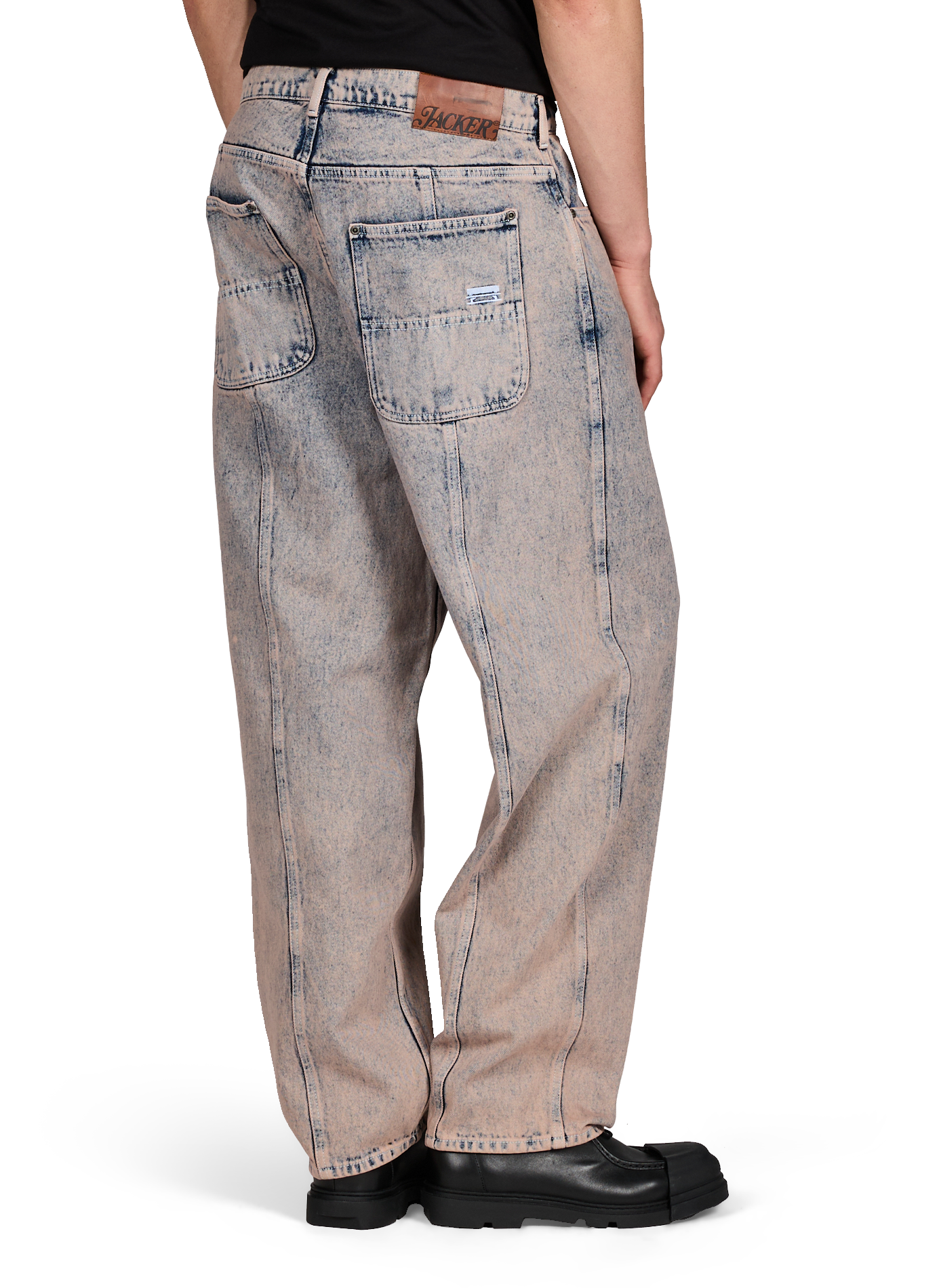 Jean baggy en coton JACKER. Gris