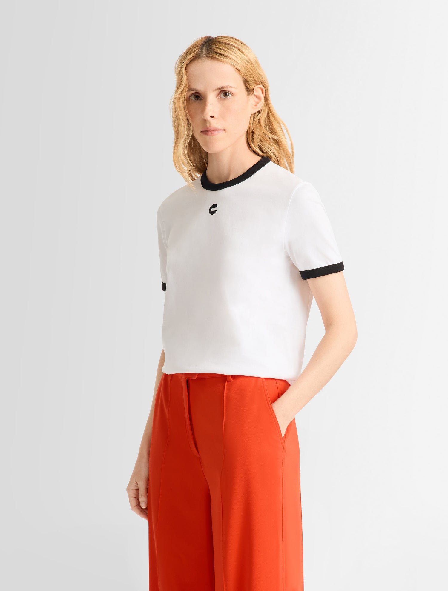 T-shirt tanixa col rond coupe regular FUSALP Blanc