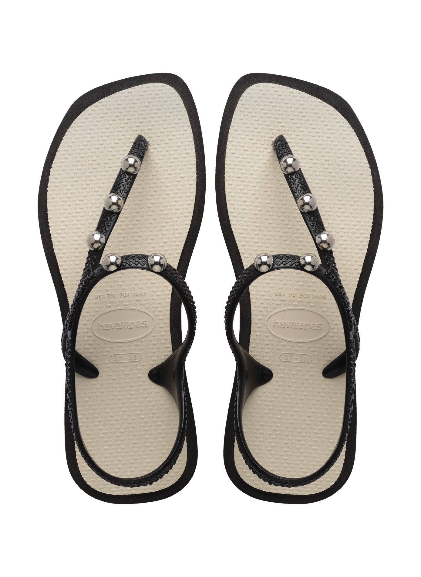 Flash Fusion flat sandals with beads HAVAIANAS Beige