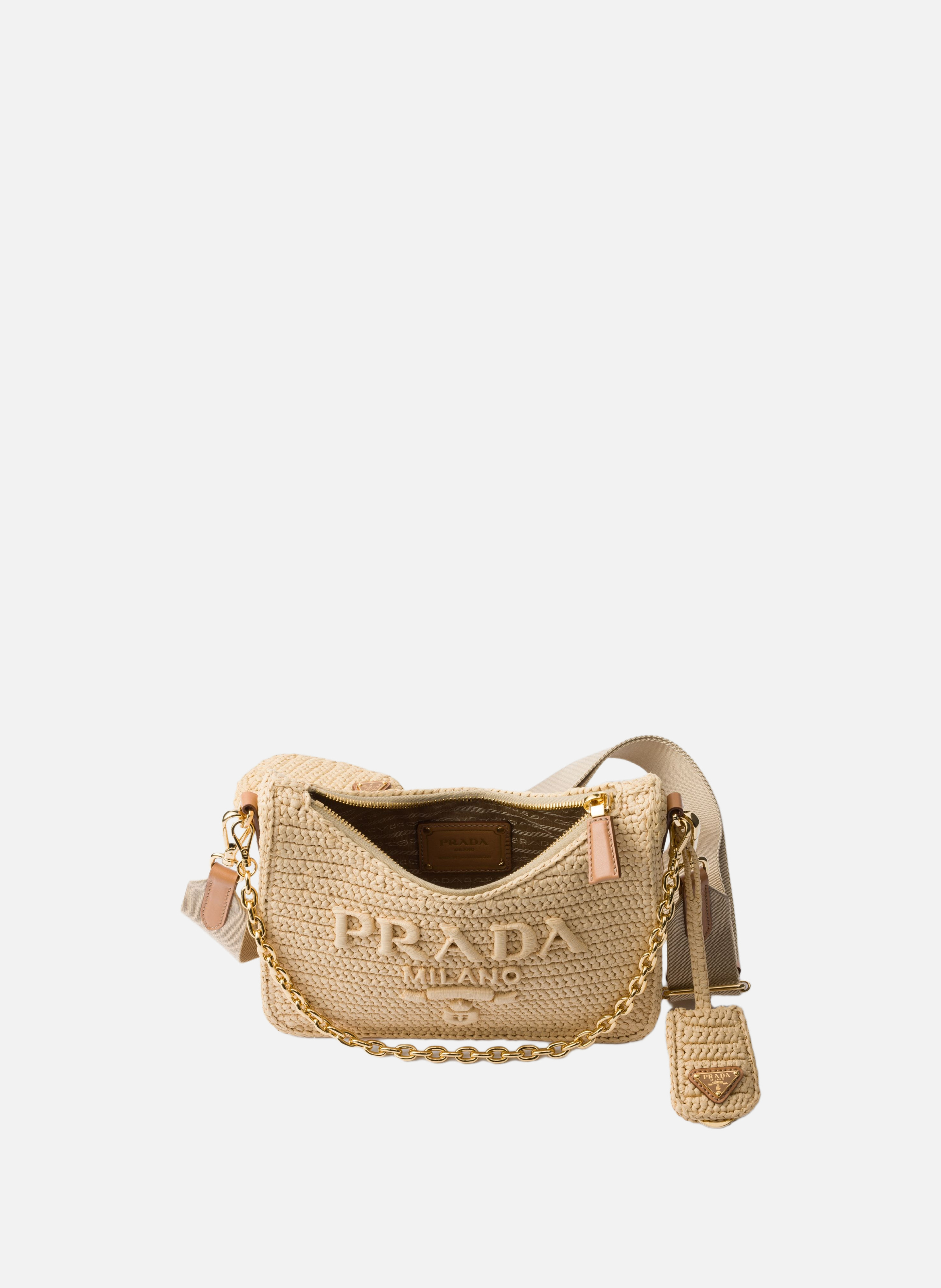Sac en crochet prada re-edition 2005 PRADA Beige