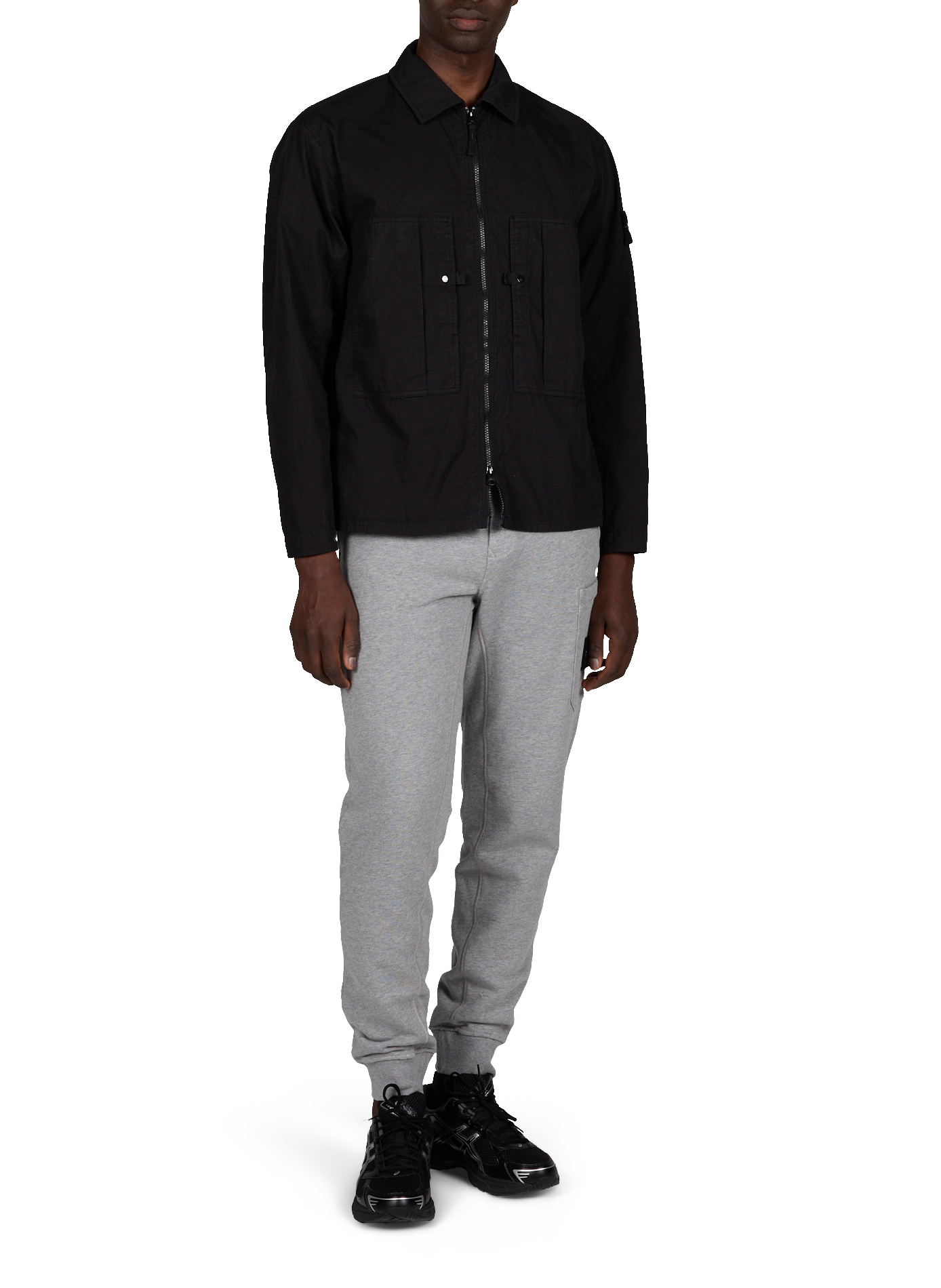 Cotton joggers STONE ISLAND Grey