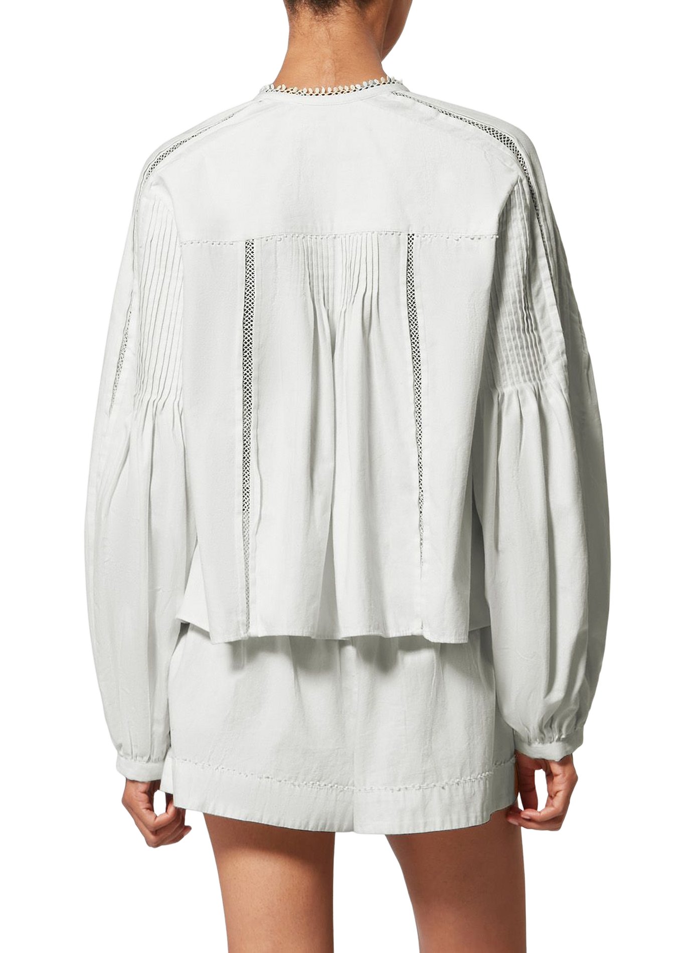 Cubraly cotton shirt with ruffles ISABEL MARANT White