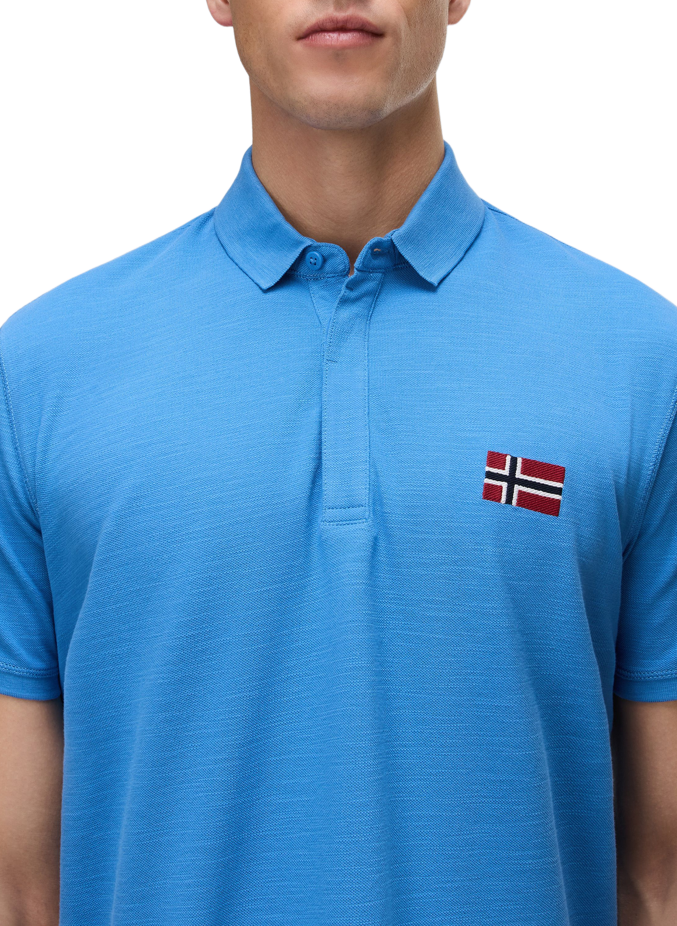 Polo manches courtes Ebea 3 en coton NAPAPIJRI Bleu