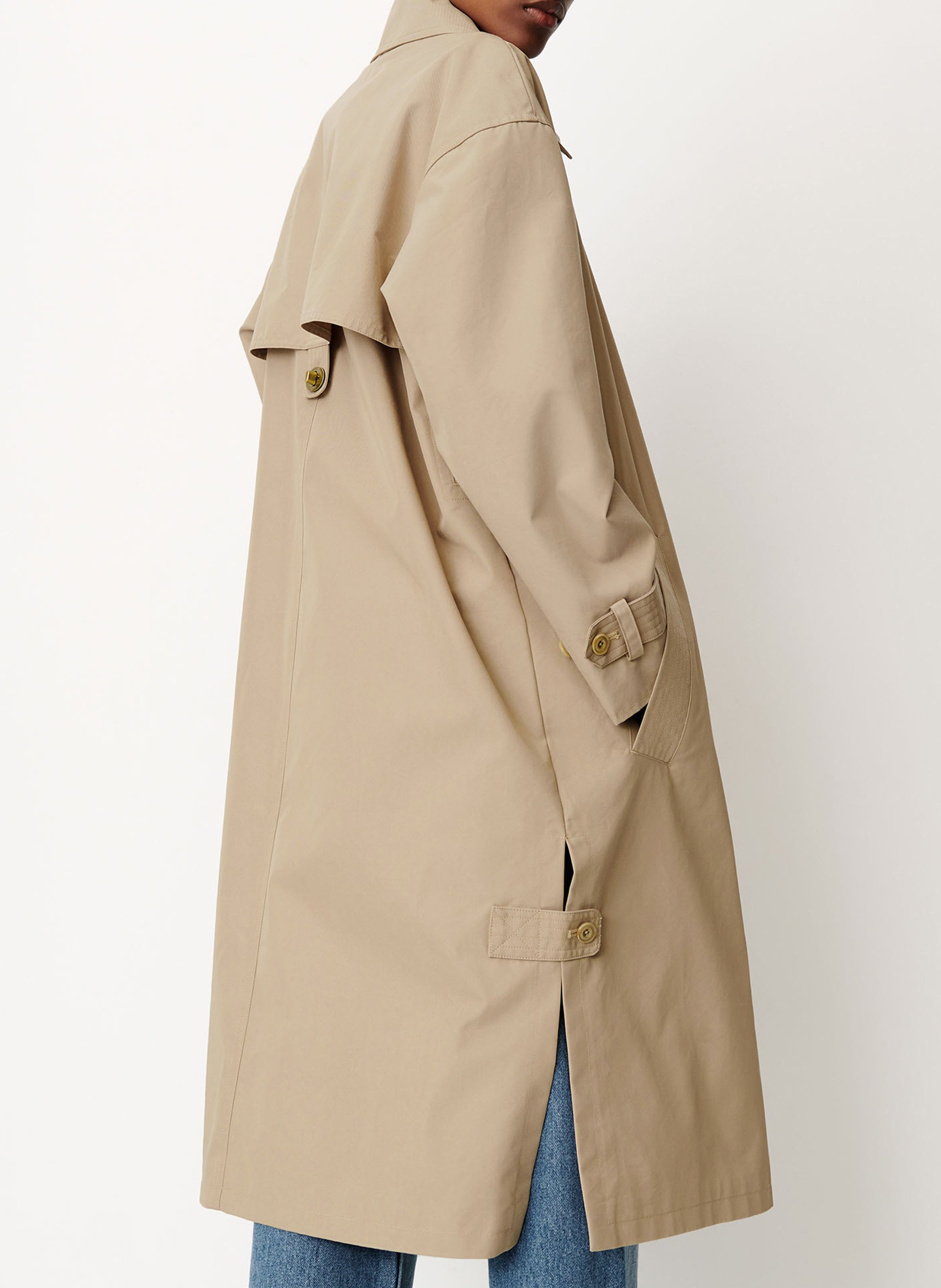 Trench long en coton mélangé trenchliss SESSUN Beige