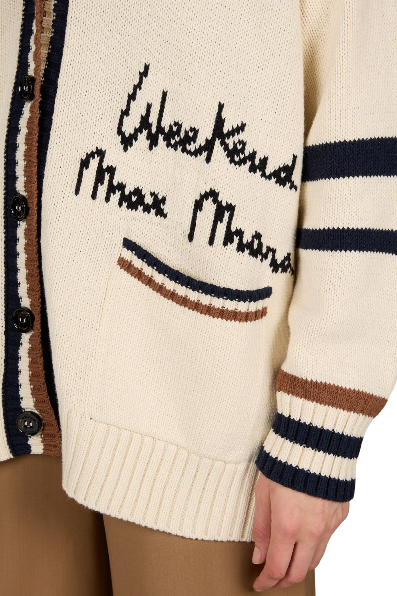 Oversize-Strick-Cardigan aus Baumwollmischung MAX MARA WEEK END Mehrfarbig