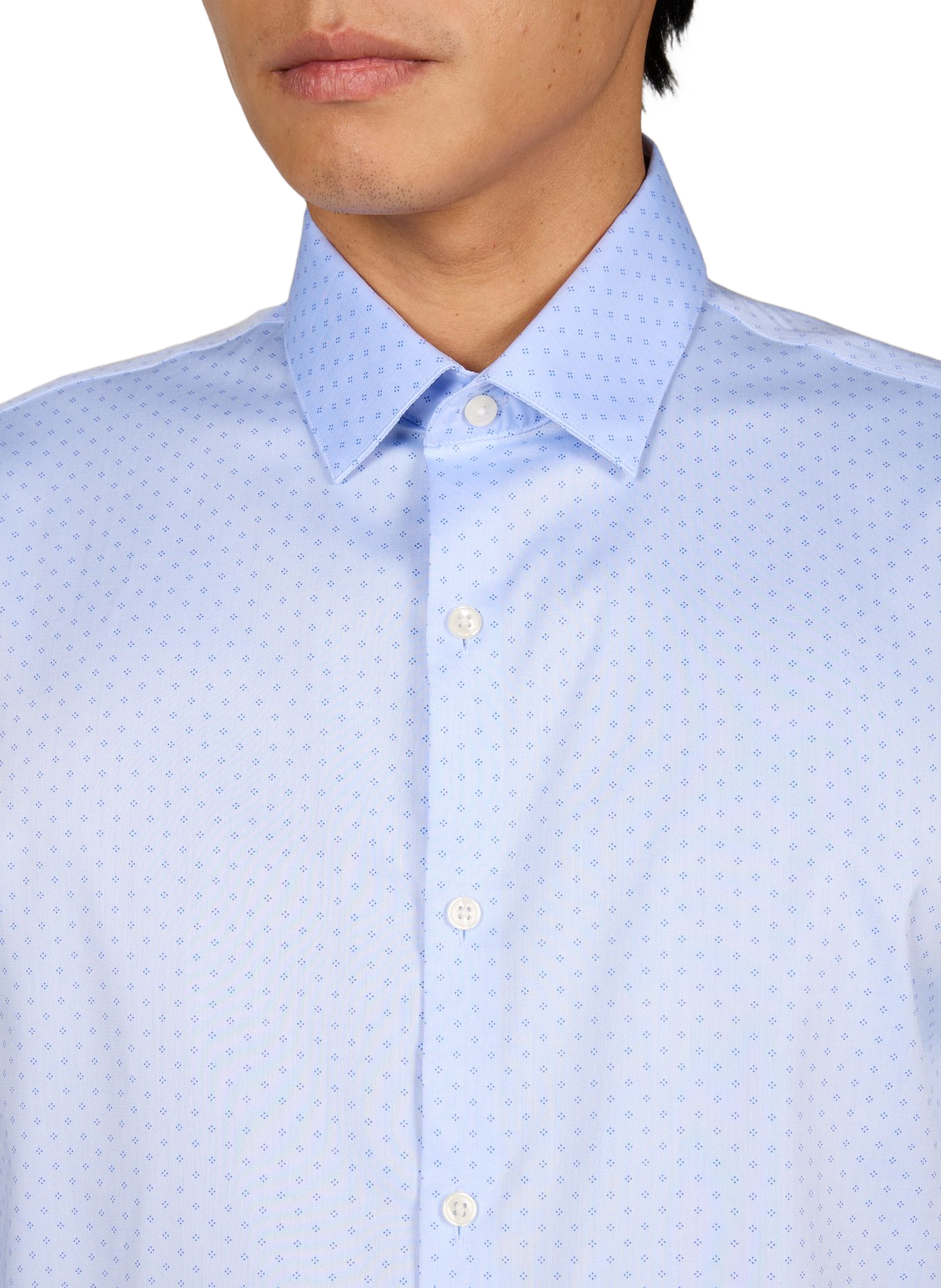 Printed cotton-blend shirt CALVIN KLEIN Blue