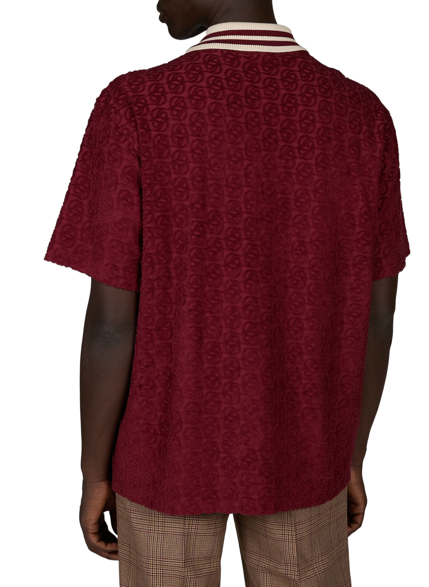 Chemise texturée en tissu éponge de coton DROLE DE MONSIEUR Rouge