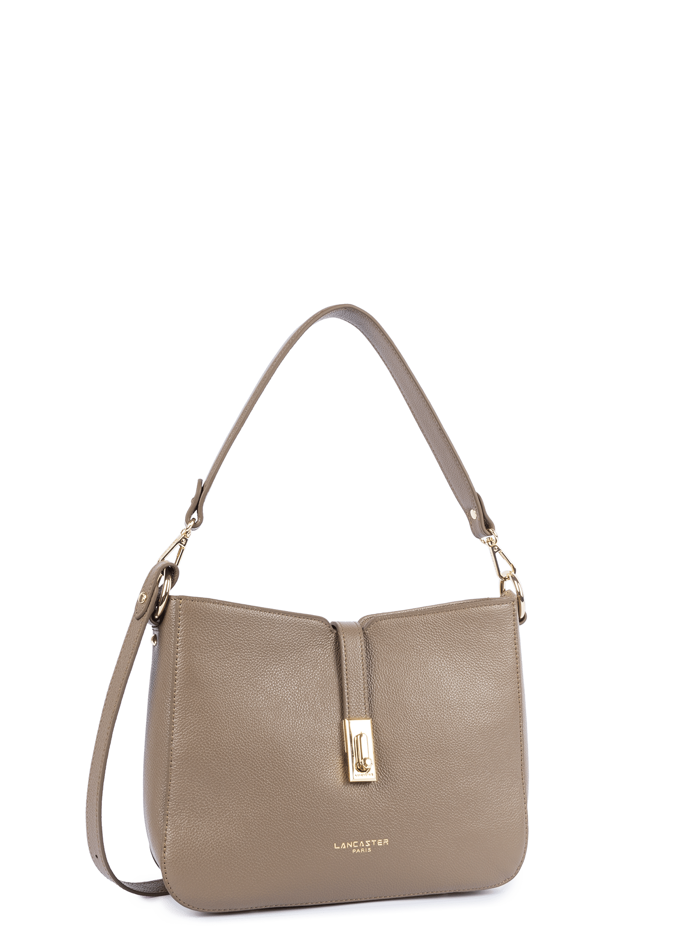 Grand sac besace - milano horizon LANCASTER Marron