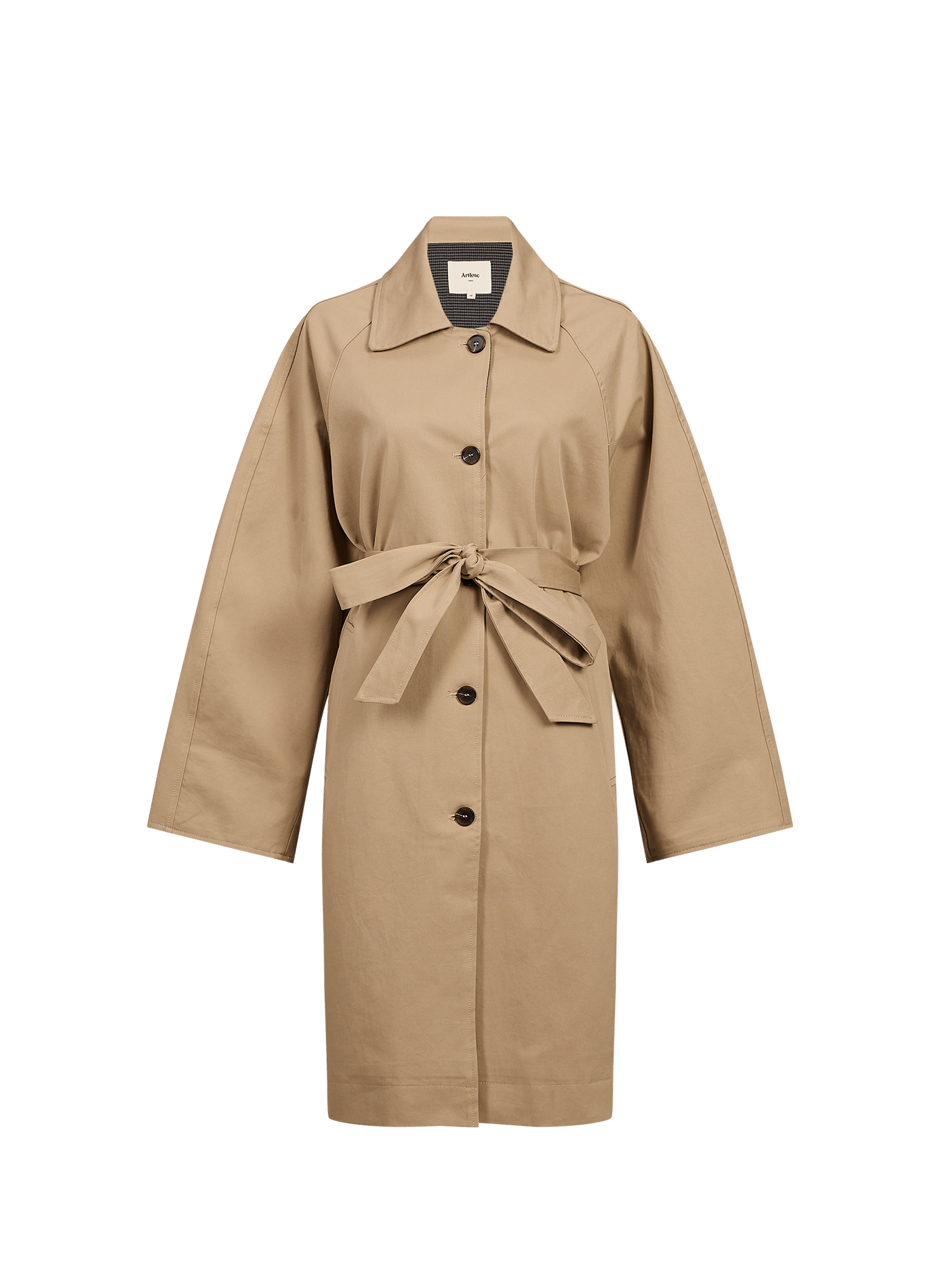 Mid-length cotton trench coat ARTLOVE Beige
