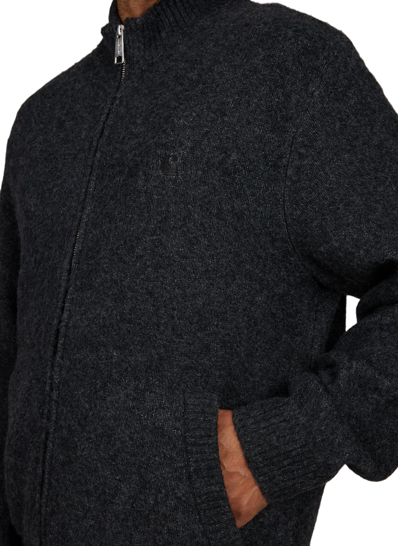 Curtis zip-up sweater jacket CARHARTT WIP Black