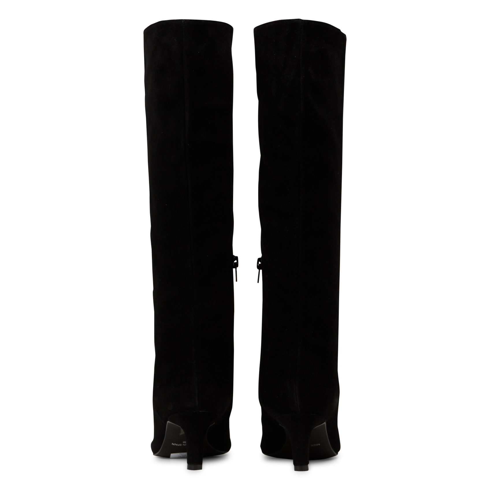 Bottes bout pointu en cuir velours oxana MAISON 123 Noir