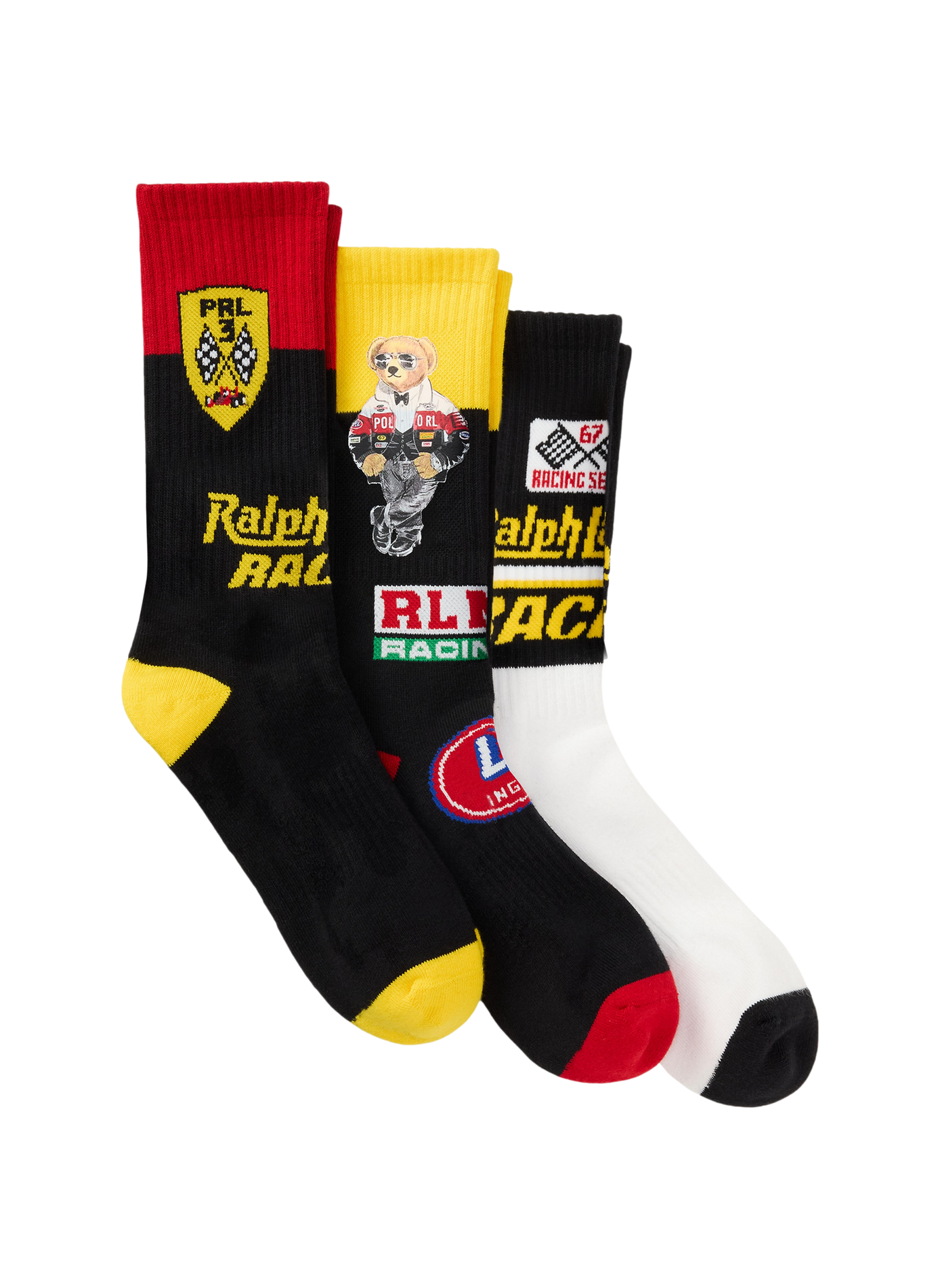 Lot de 3 paires de chaussettes imprimées POLO RALPH LAUREN Mehrfarbig