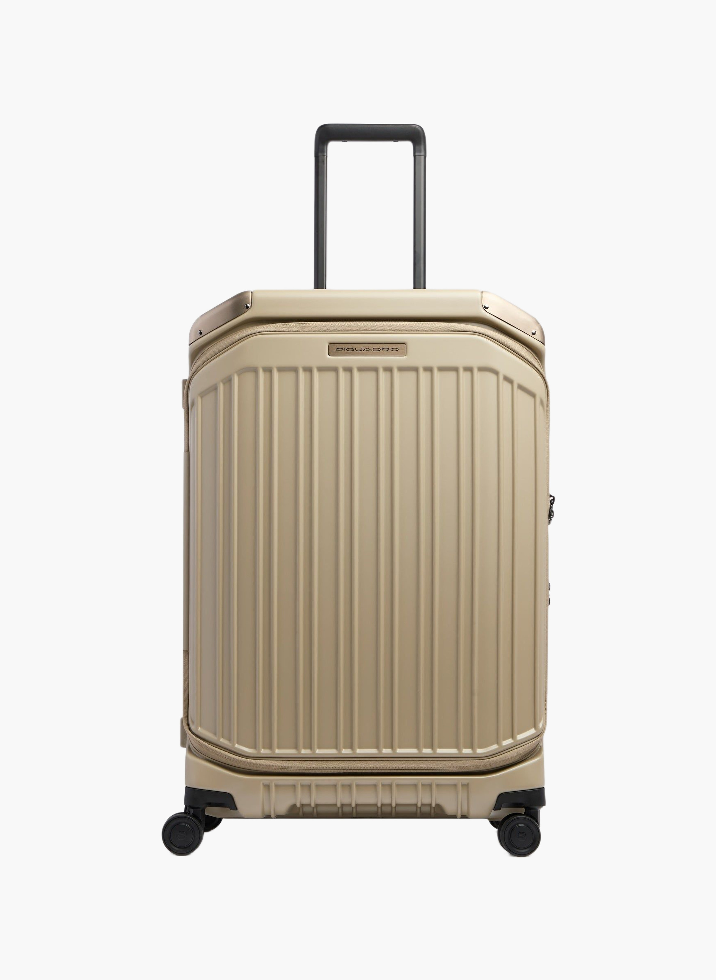 Valise taille moyenne à 4 roues expansible PIQUADRO Beige