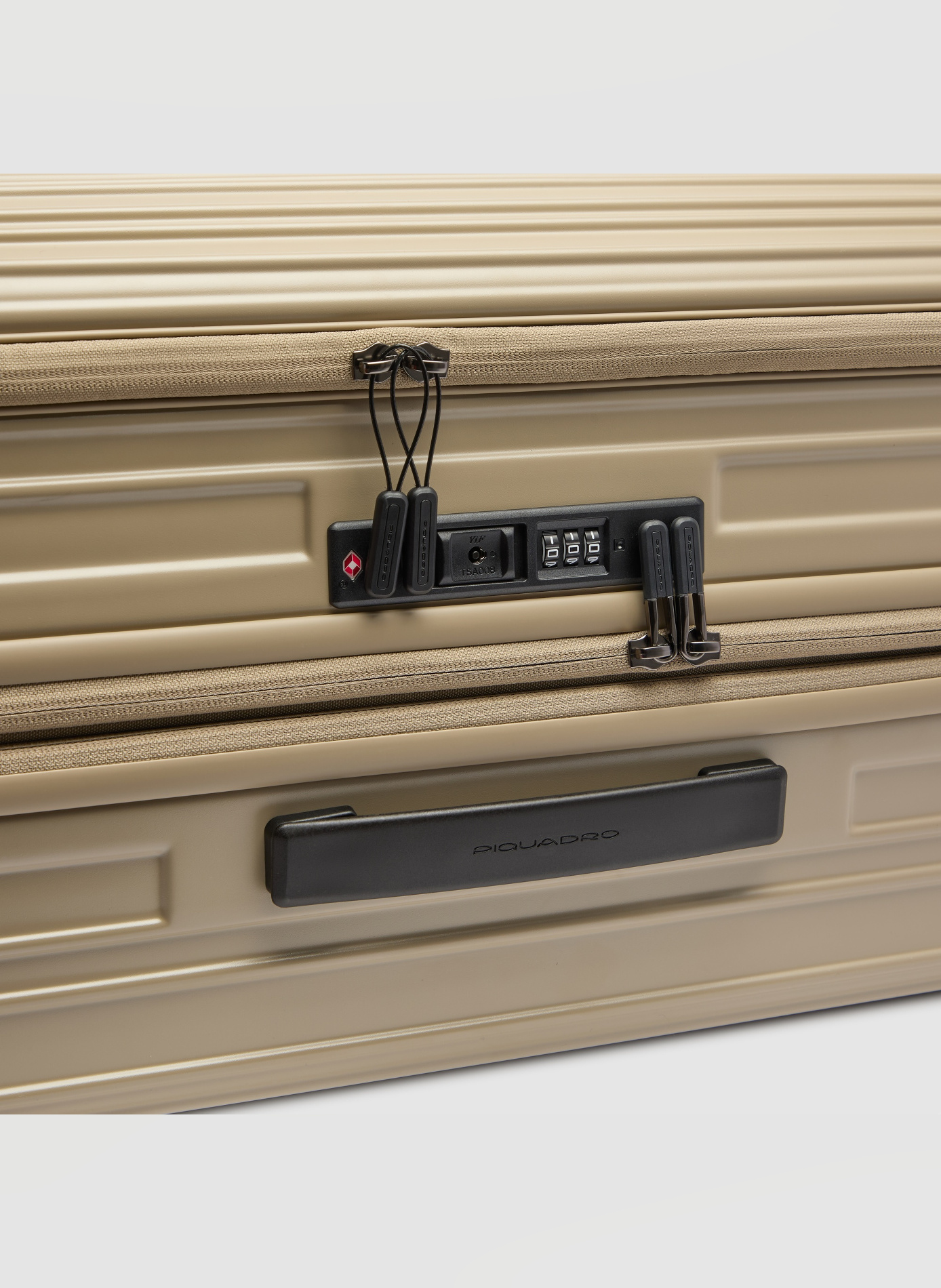Grande valise à 4 roues extensible PIQUADRO Beige