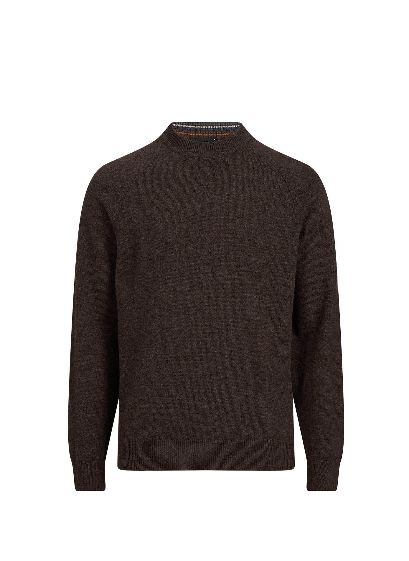 Pull col rond droit en laine PAUL SMITH Brown