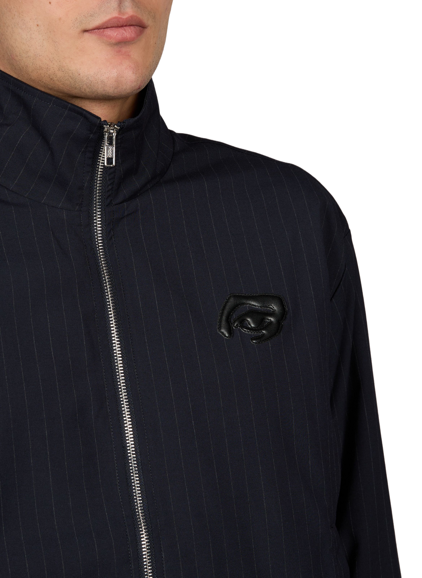 Straight striped jacket KIDSUPER White