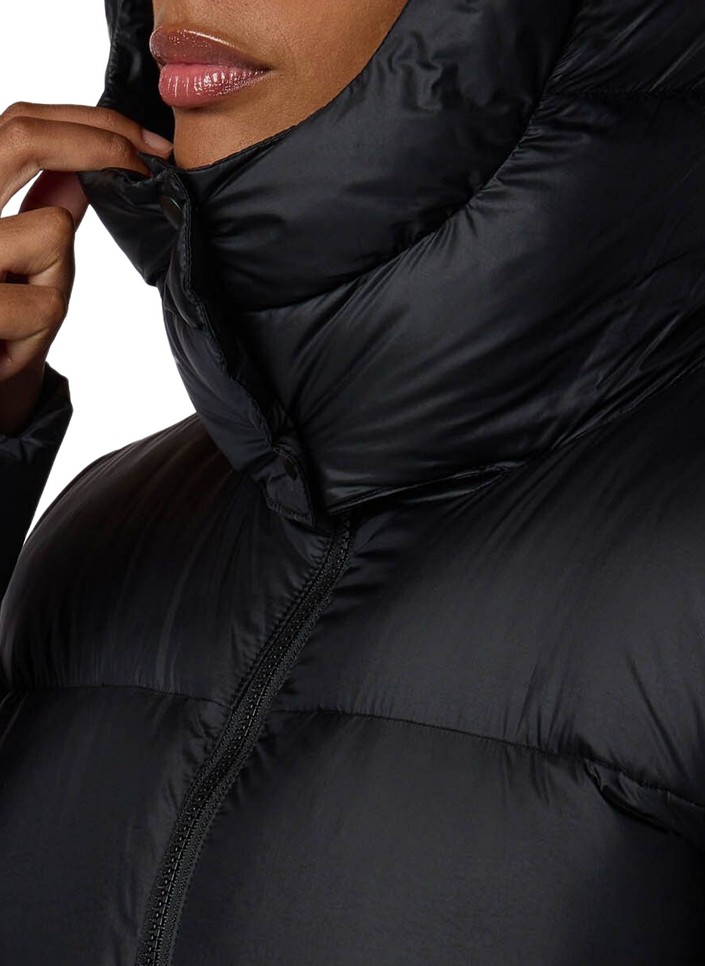 Gerade geschnittener Parka mit Kapuze und Gürtel ROSSIGNOL Schwarz