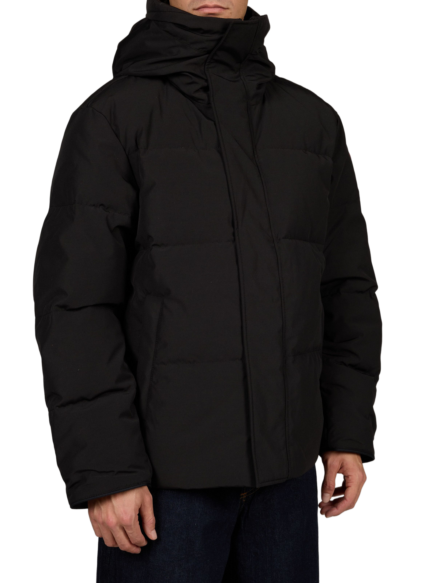Oversized SEYMOUR hooded puffer jacket CANADA GOOSE Black