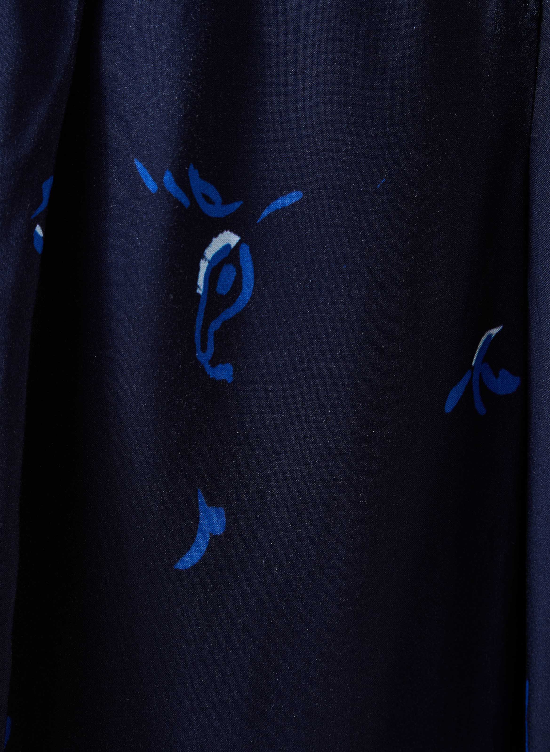Wijde hoge taille broek LA FEE MARABOUTEE Blauw