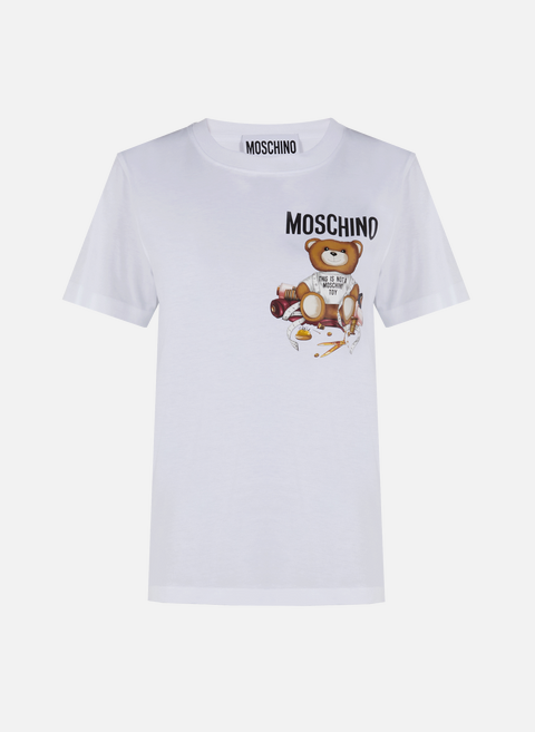 T-shirt en coton  BlancMOSCHINO 