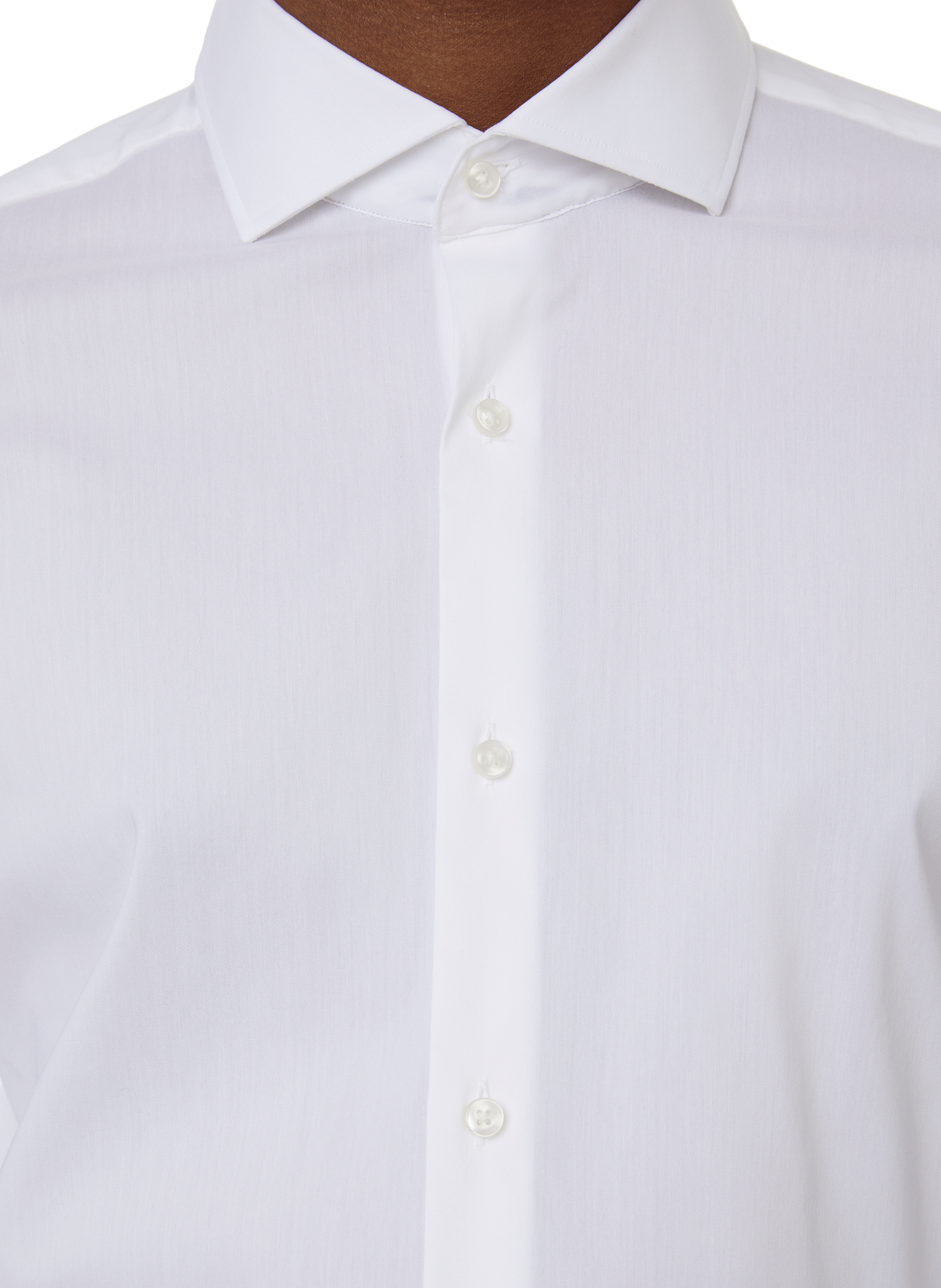 Chemise en coton BOSS Blanc