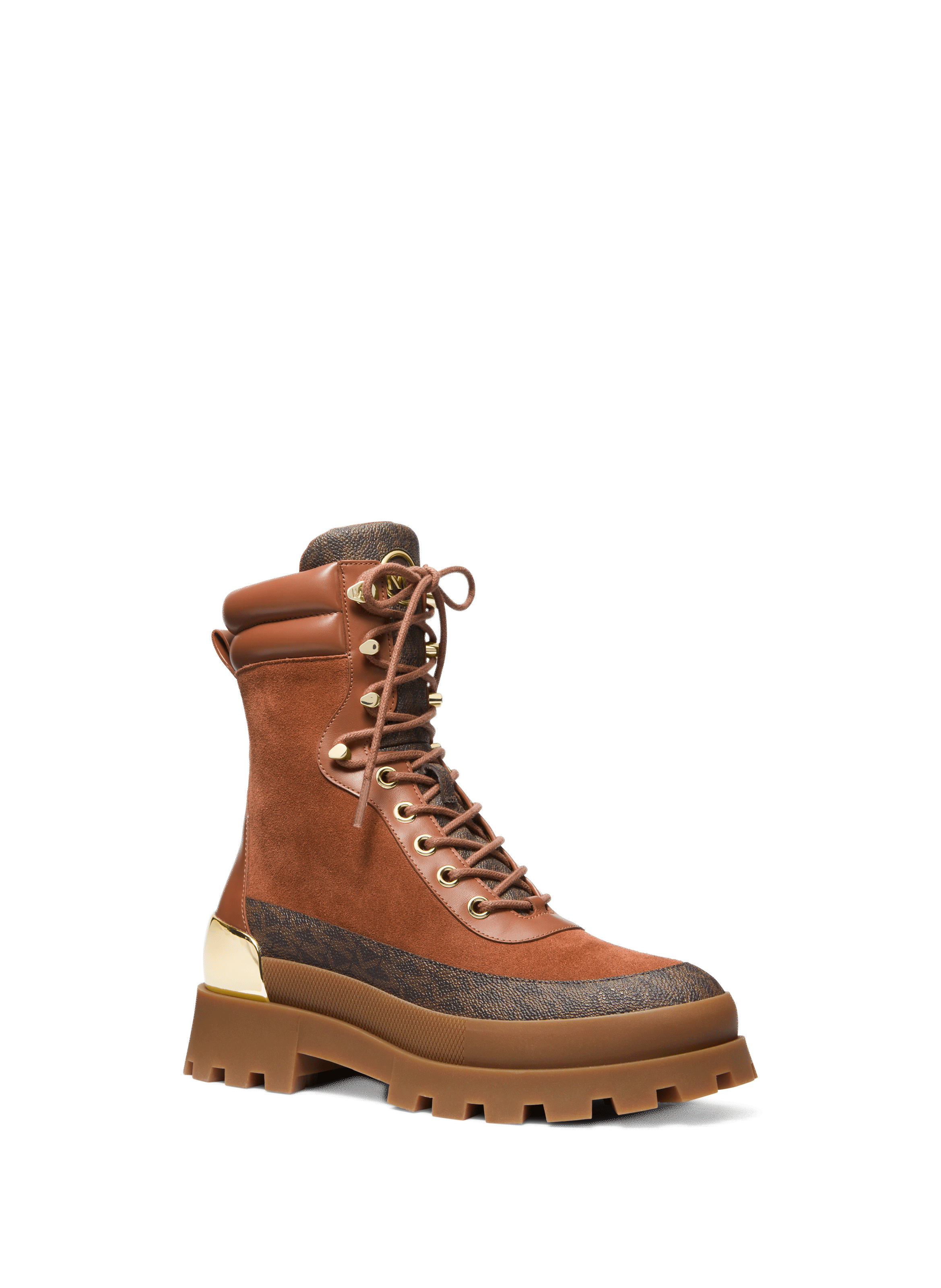 Bottes à lacets en cuir