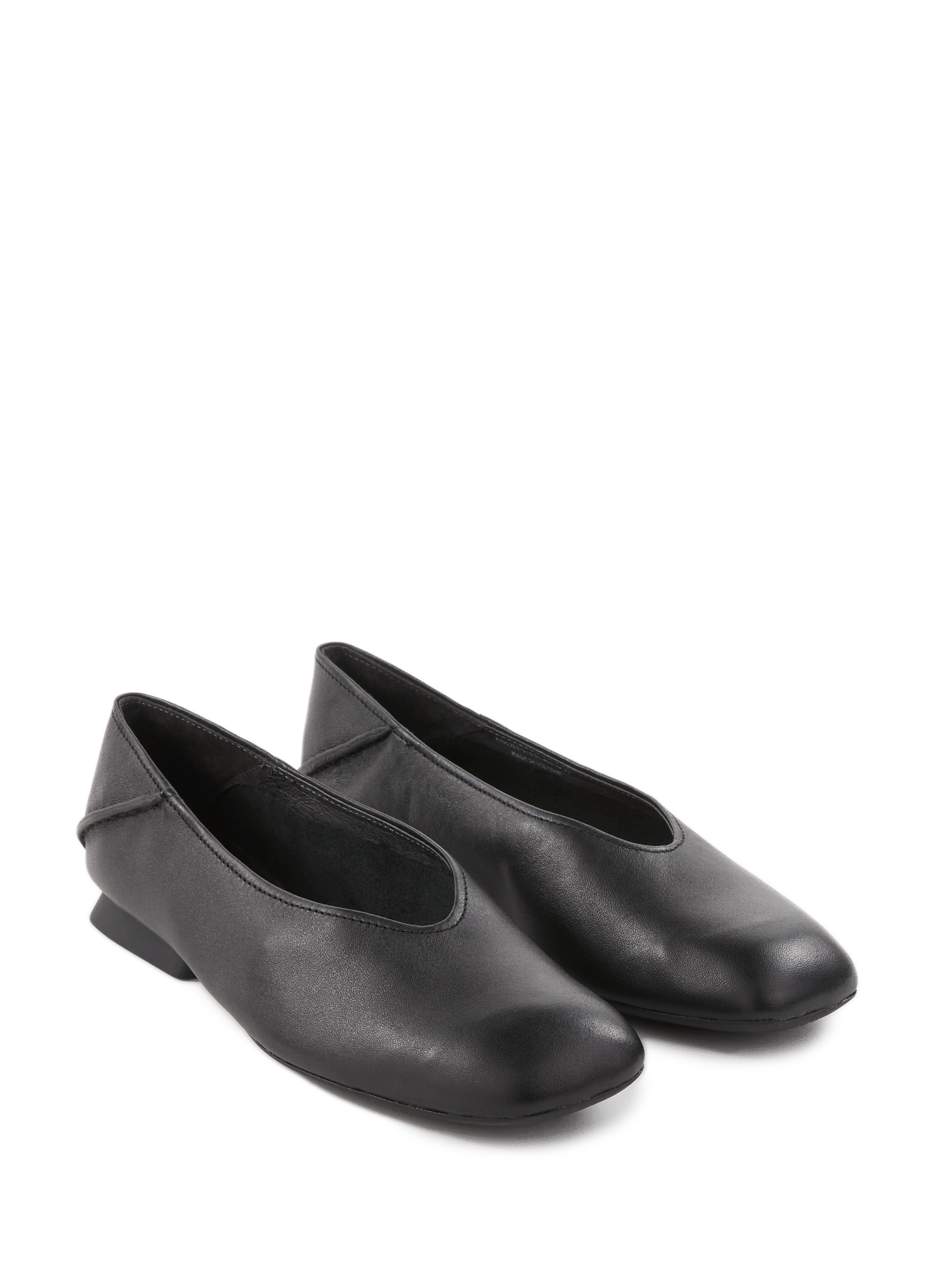 Casi Myra leather ballet flats CAMPER Black