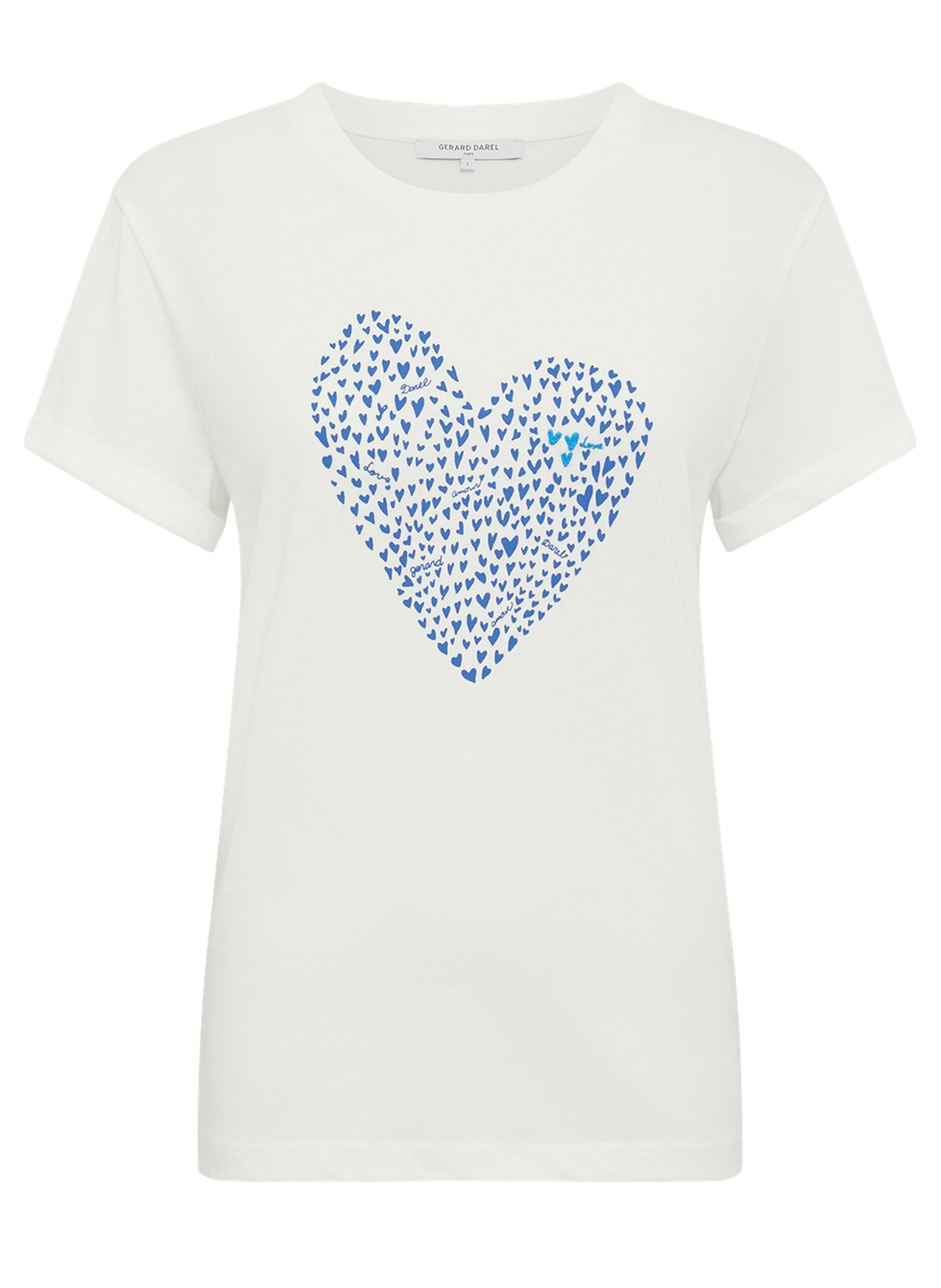T-shirt cœur en coton - gloria GERARD DAREL Bleu