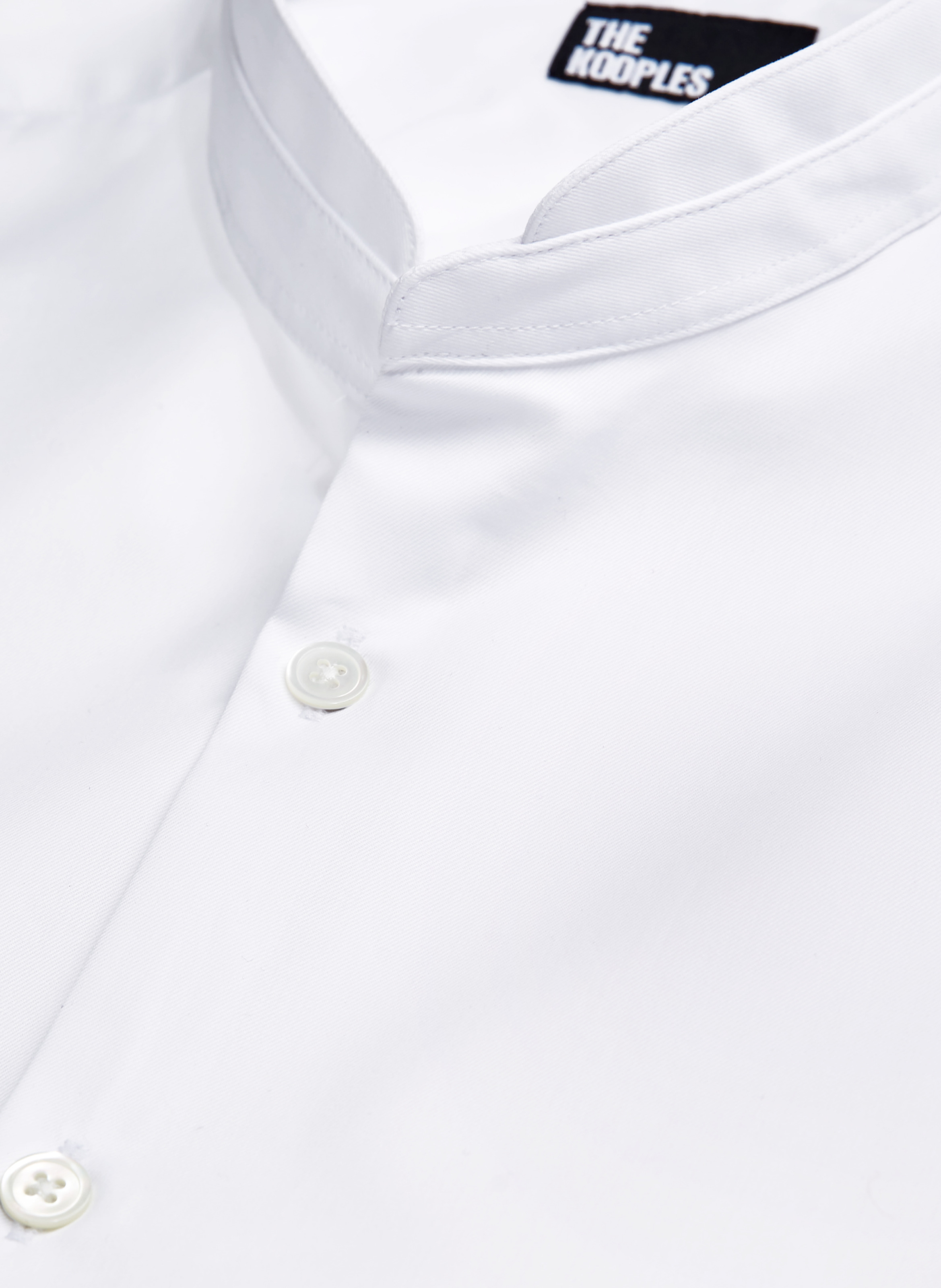 Chemise en coton col officier THE KOOPLES Blanc