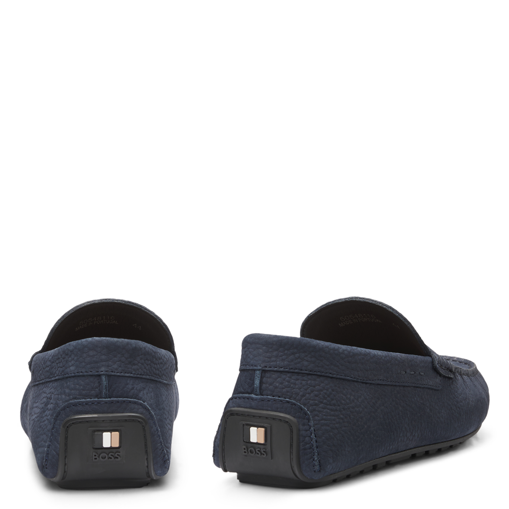 Mocassins en cuir BOSS Bleu