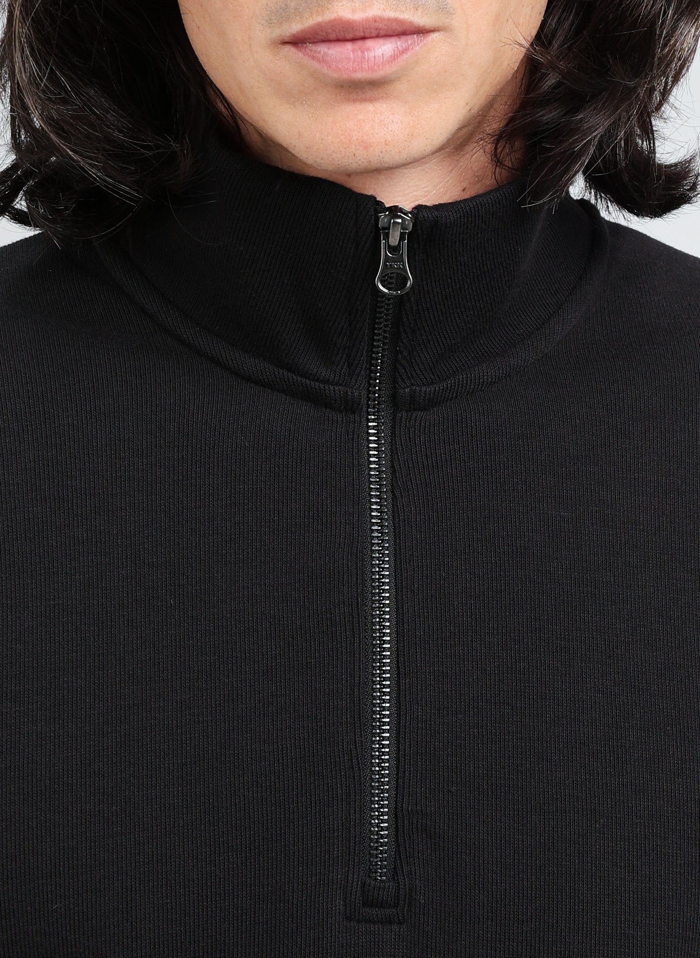 Pull col montant en coton mélangé SAMSOE SAMSOE Noir